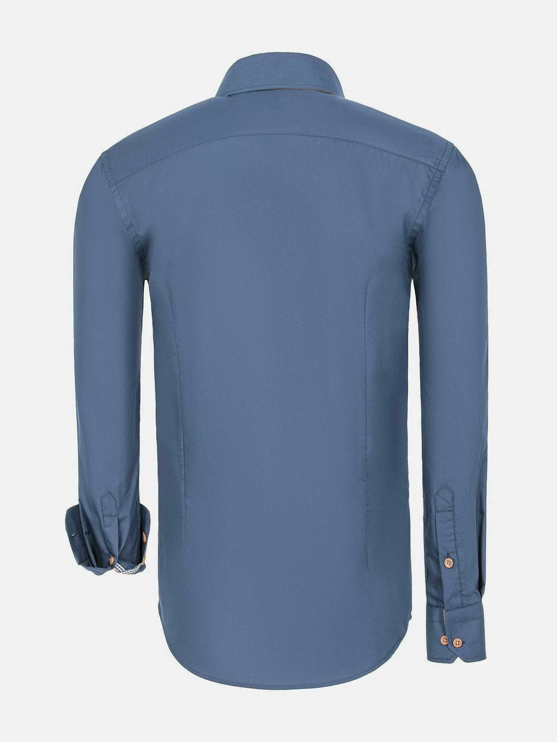 Wam Denim Overhemd Lange Mouwen<Ales Solid Structured Anthracite Overhemd Lange Mouw