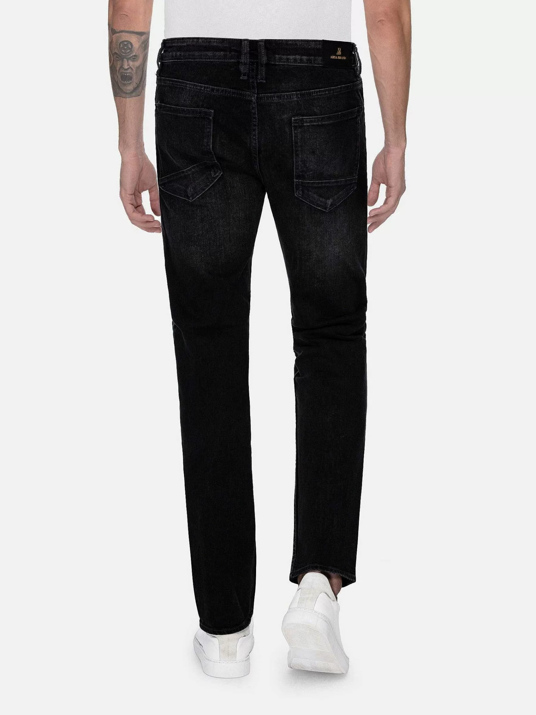 Wam Denim Jeans<Amaud Slim Stretch Anthracite Jeans