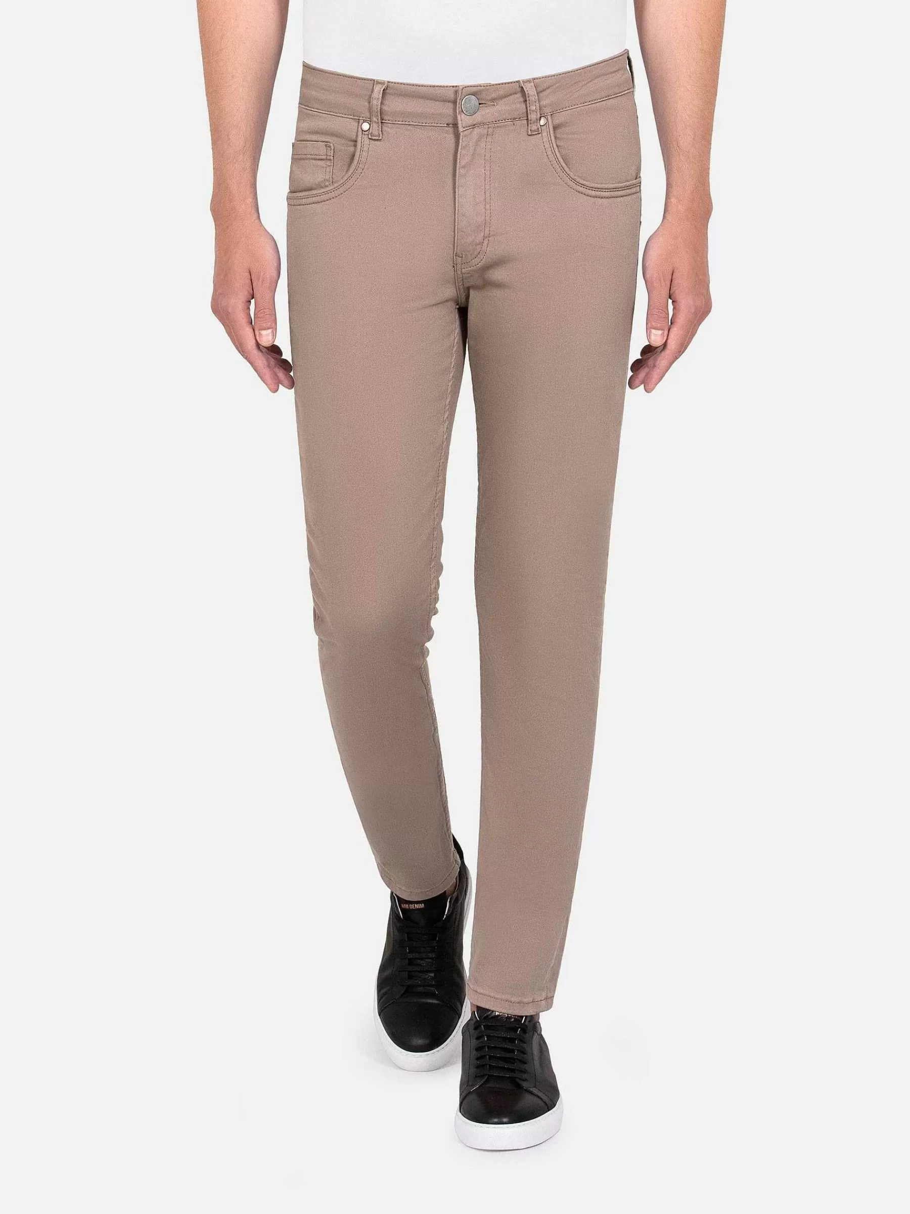 Wam Denim Jeans<Amou Slim Fit Beige Jean