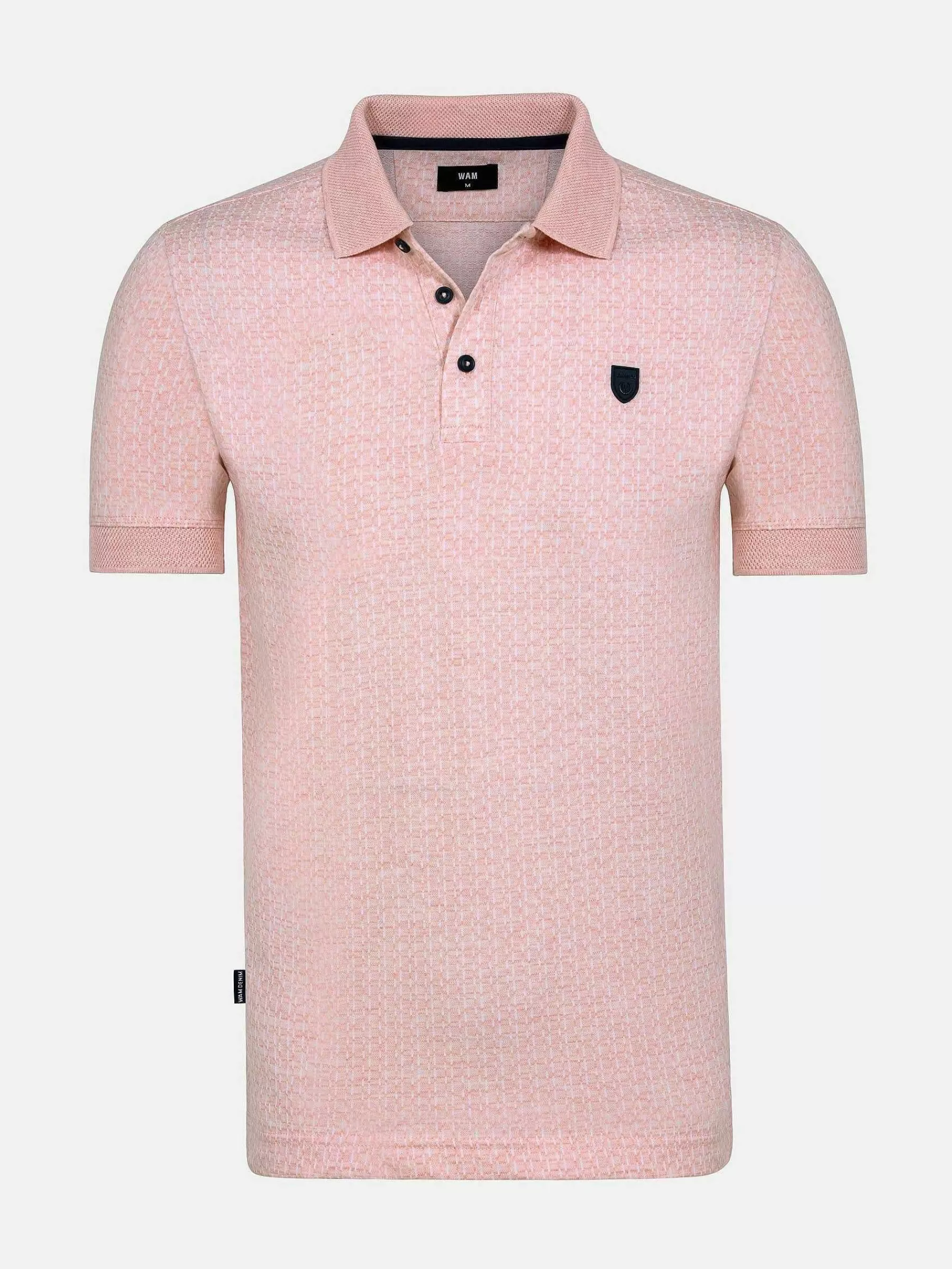 Wam Denim Polo'S<Aney Dynamic Texture Pink Polo