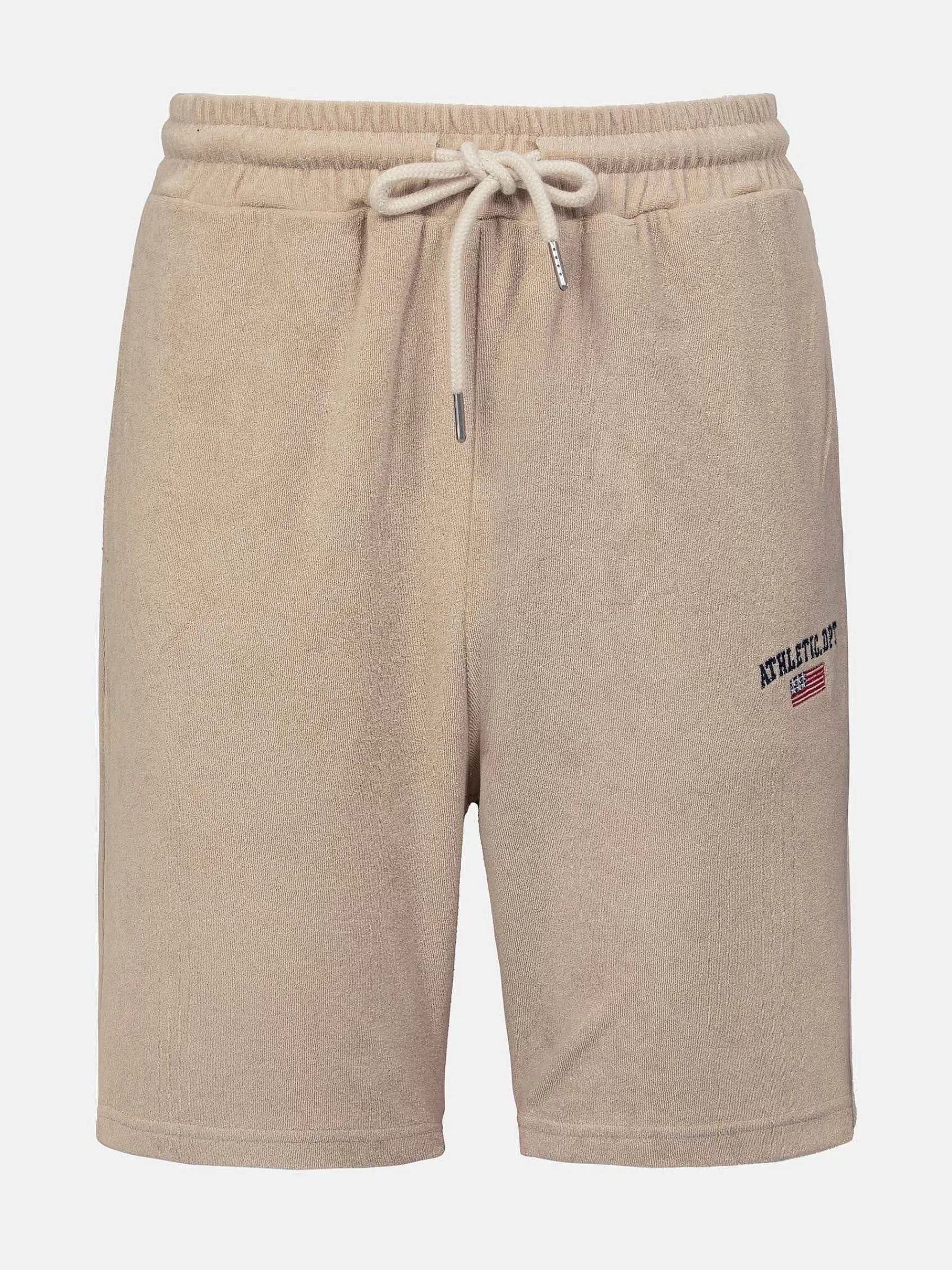 Wam Denim Sweaters<Avery Full Zipped Beige Hoodie Shorts Set