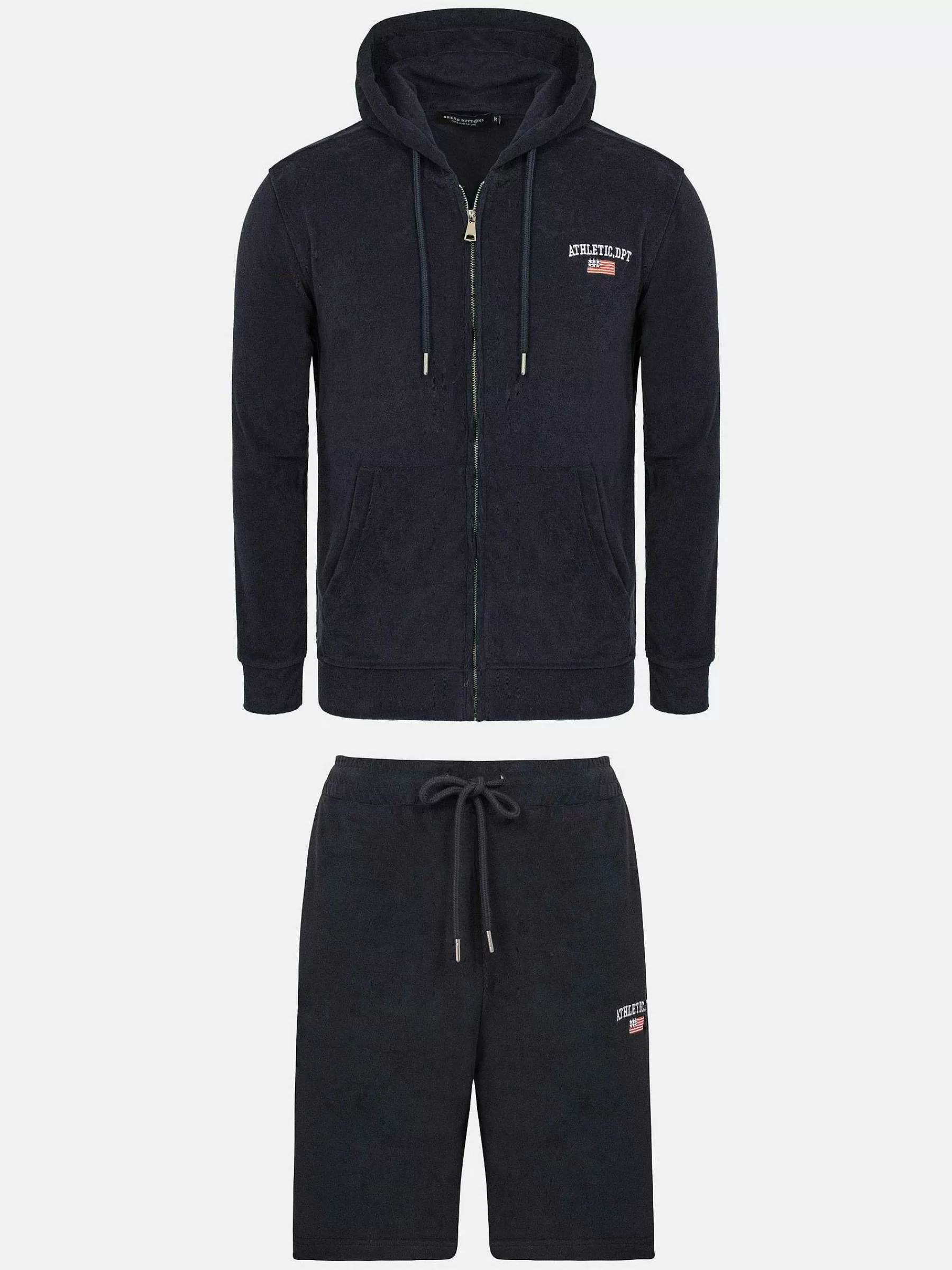 Wam Denim Sweaters<Avery Stretched Navy Hoodie Shorts Set
