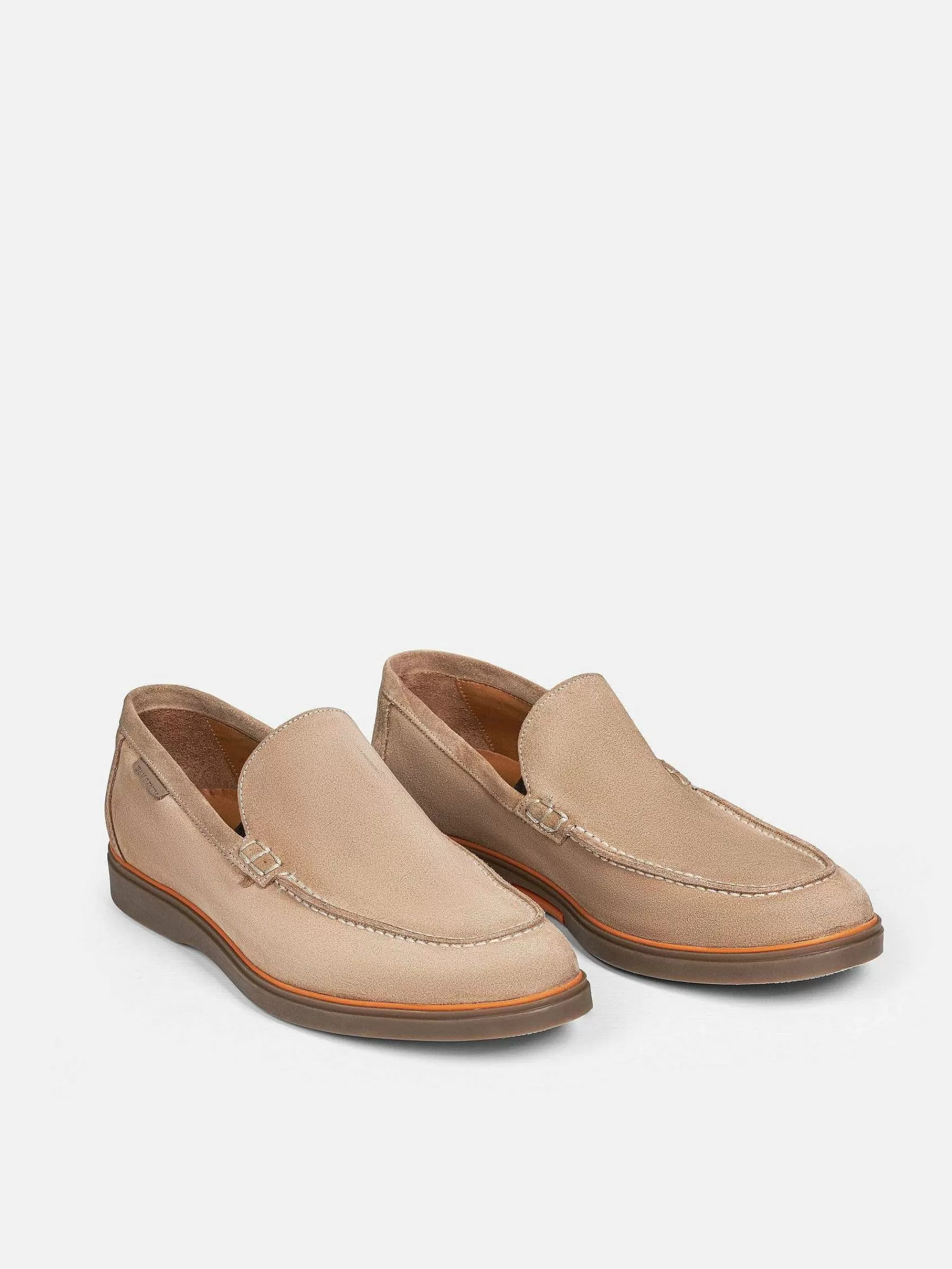 Wam Denim Schoenen<Beige Suede Loafer Schoenen
