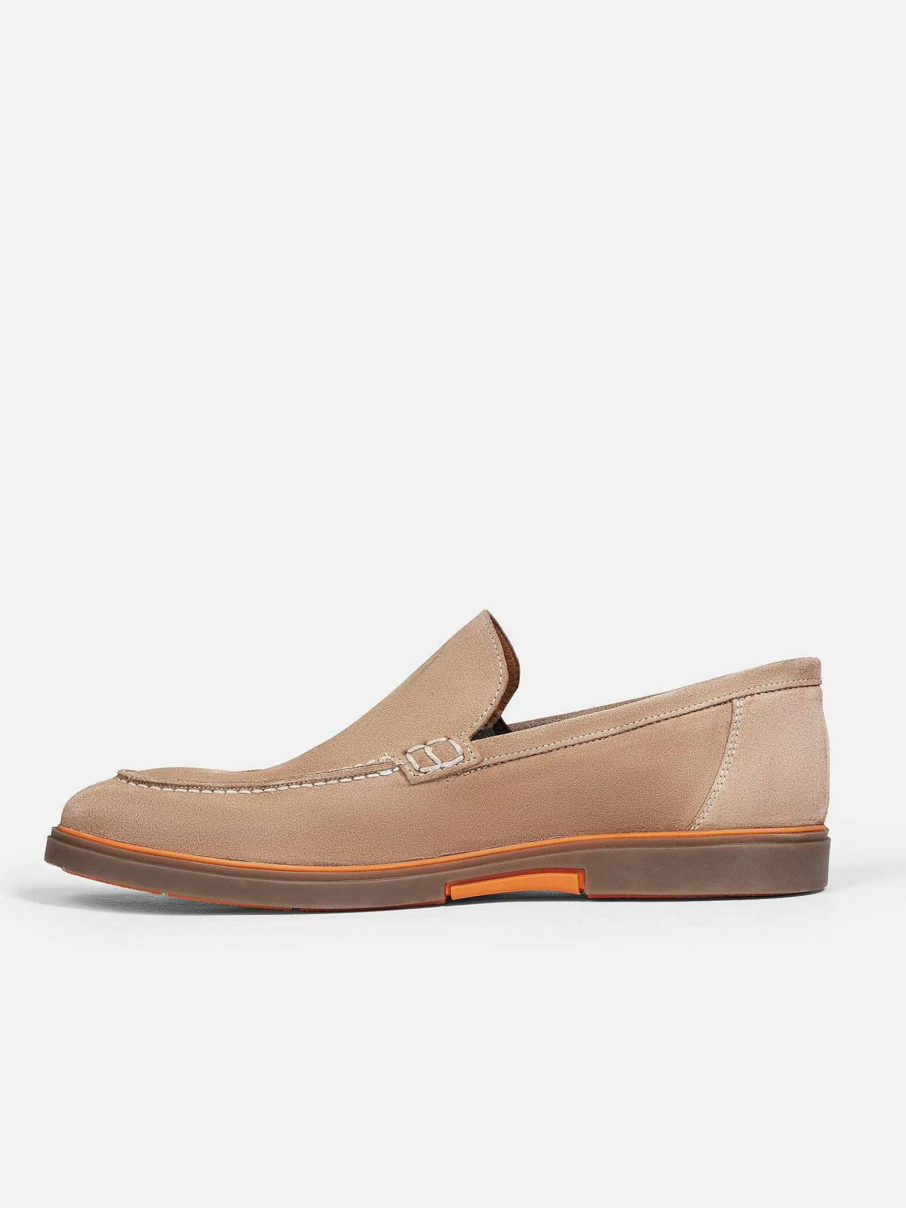 Wam Denim Schoenen<Beige Suede Loafer Schoenen