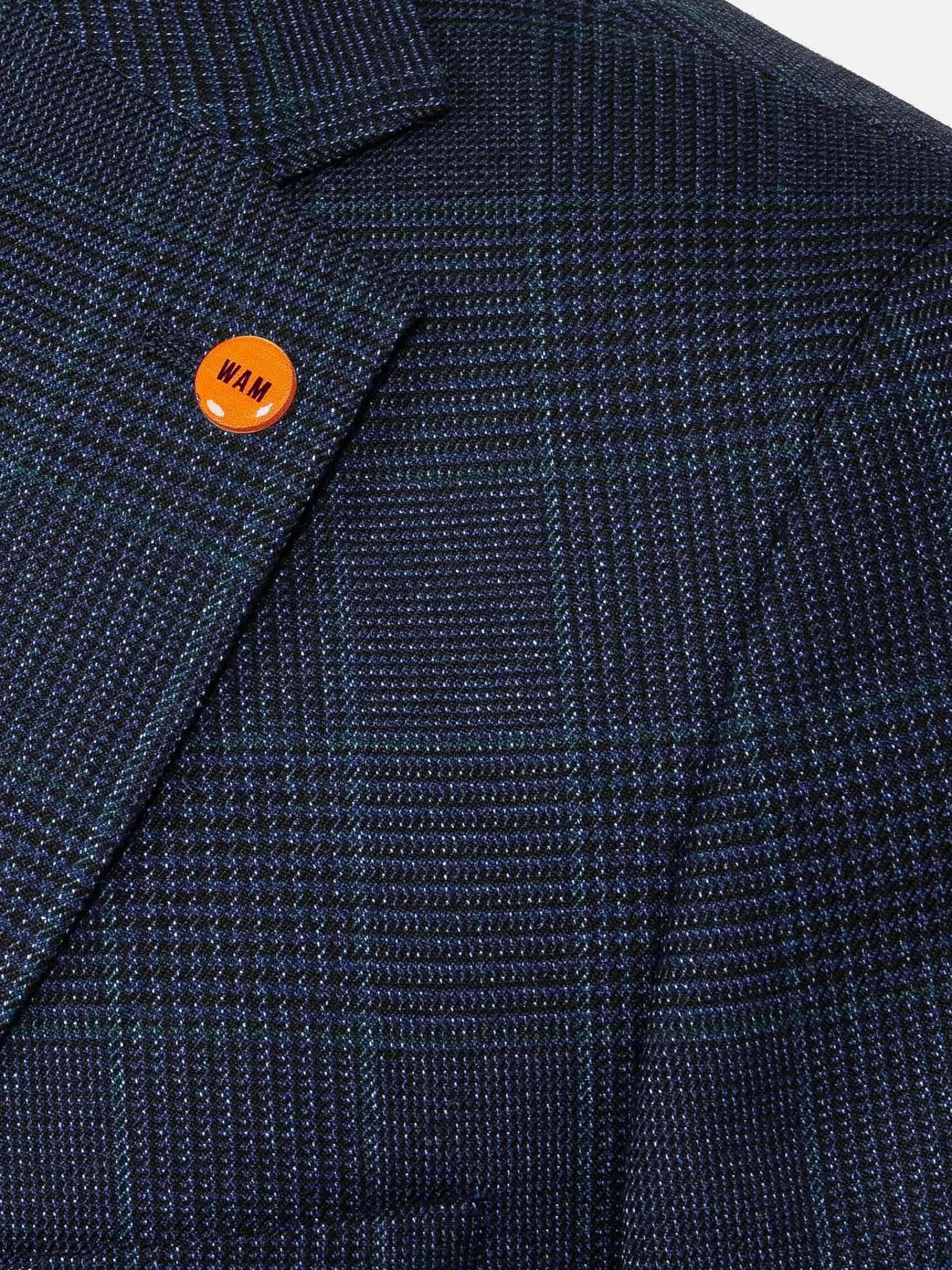 Wam Denim Colberts<Branco Micro Patterned Navy Blazer