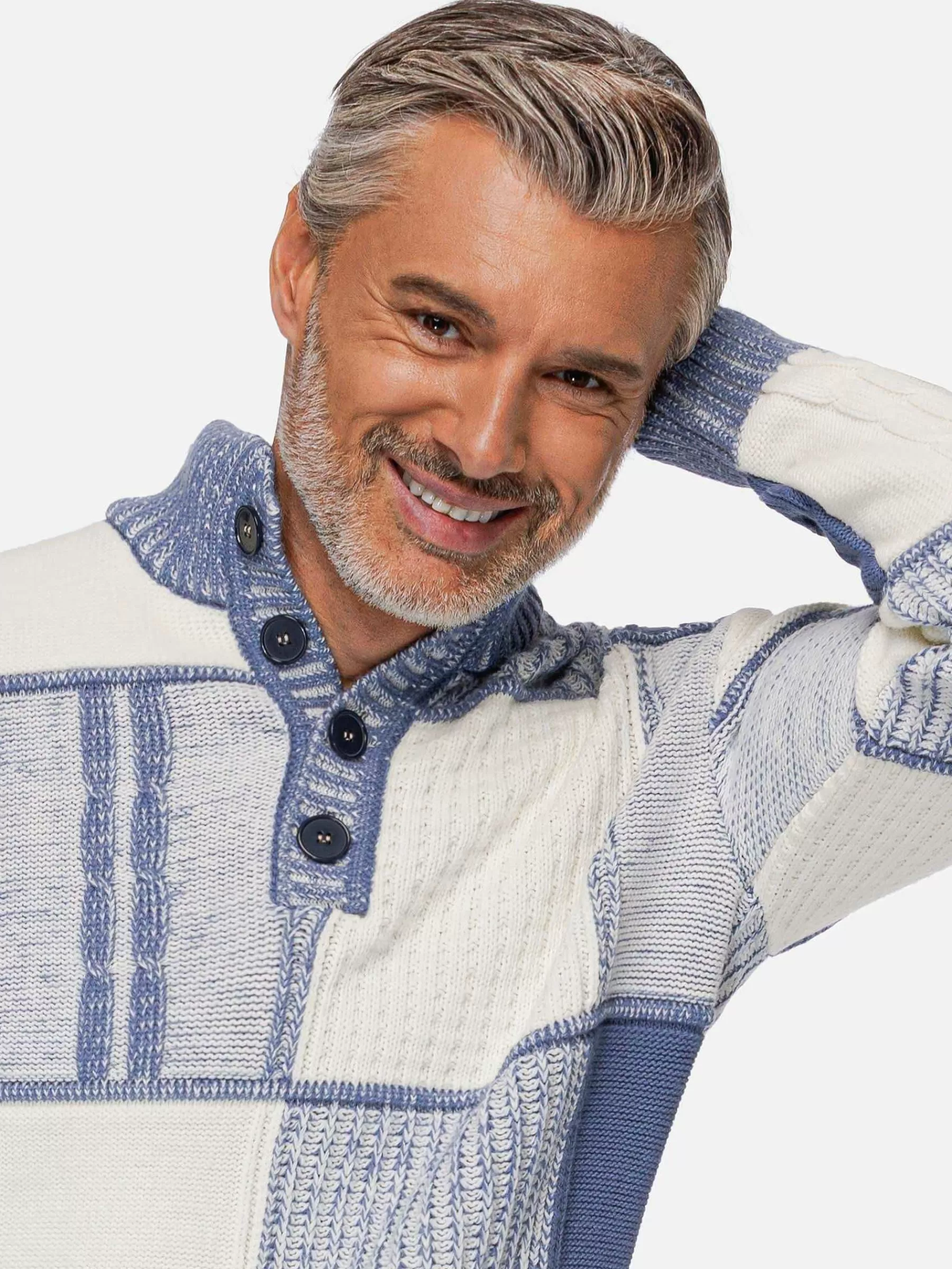 Wam Denim Truien<Cambridge Pattern Blue White Truien