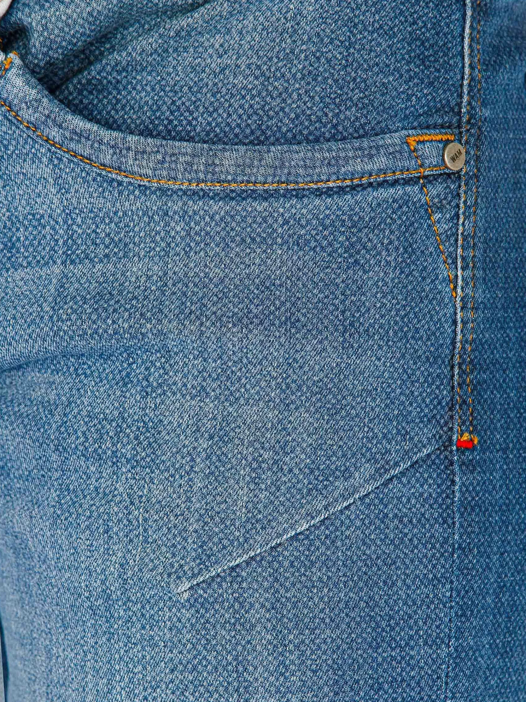 Wam Denim Jeans<Carinal Mini Check Slim Fit Navy Jeans