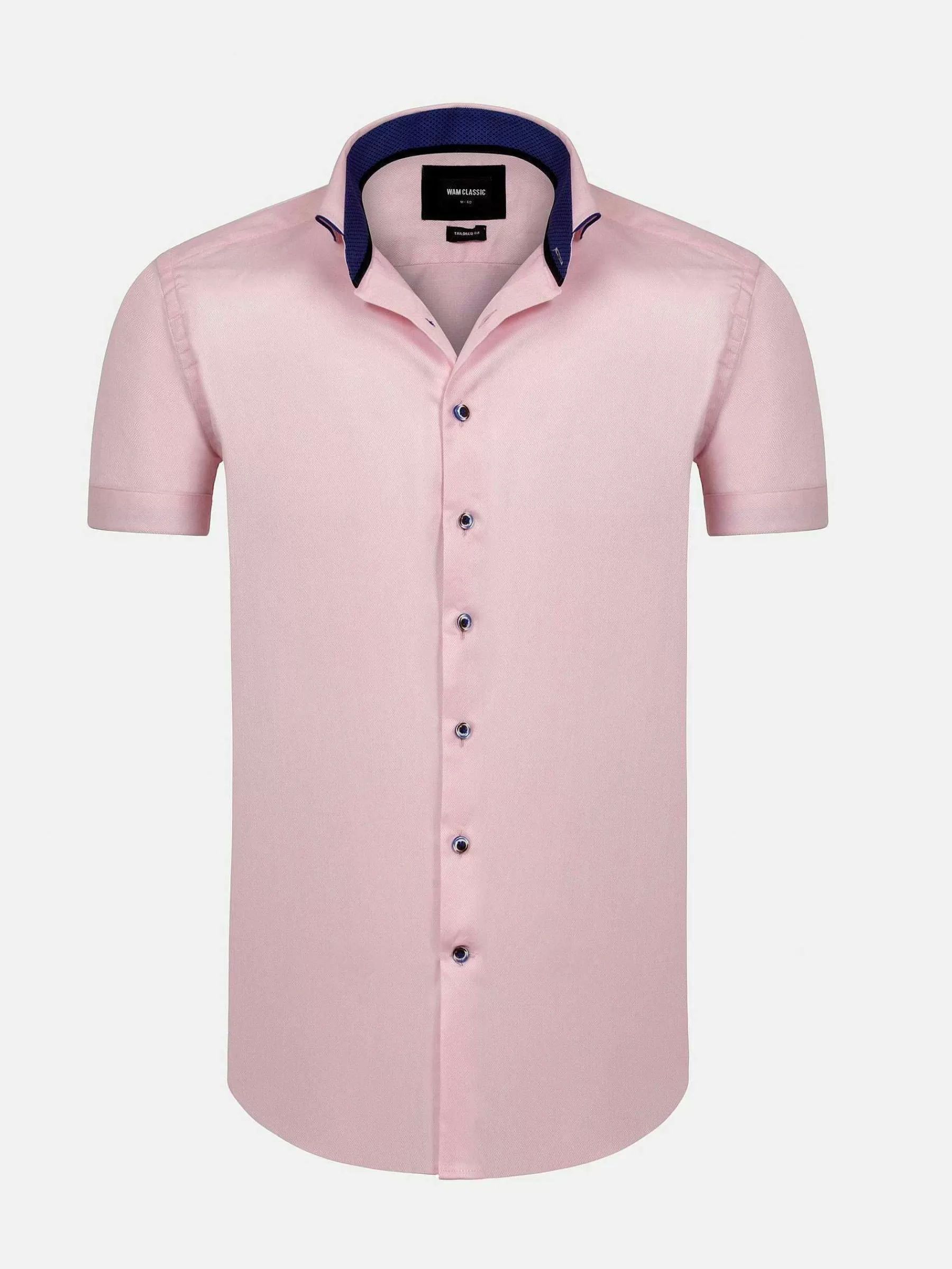 Wam Denim Overhemd Korte Mouwen<Cassiues Tailored Fit Pink Overhemd