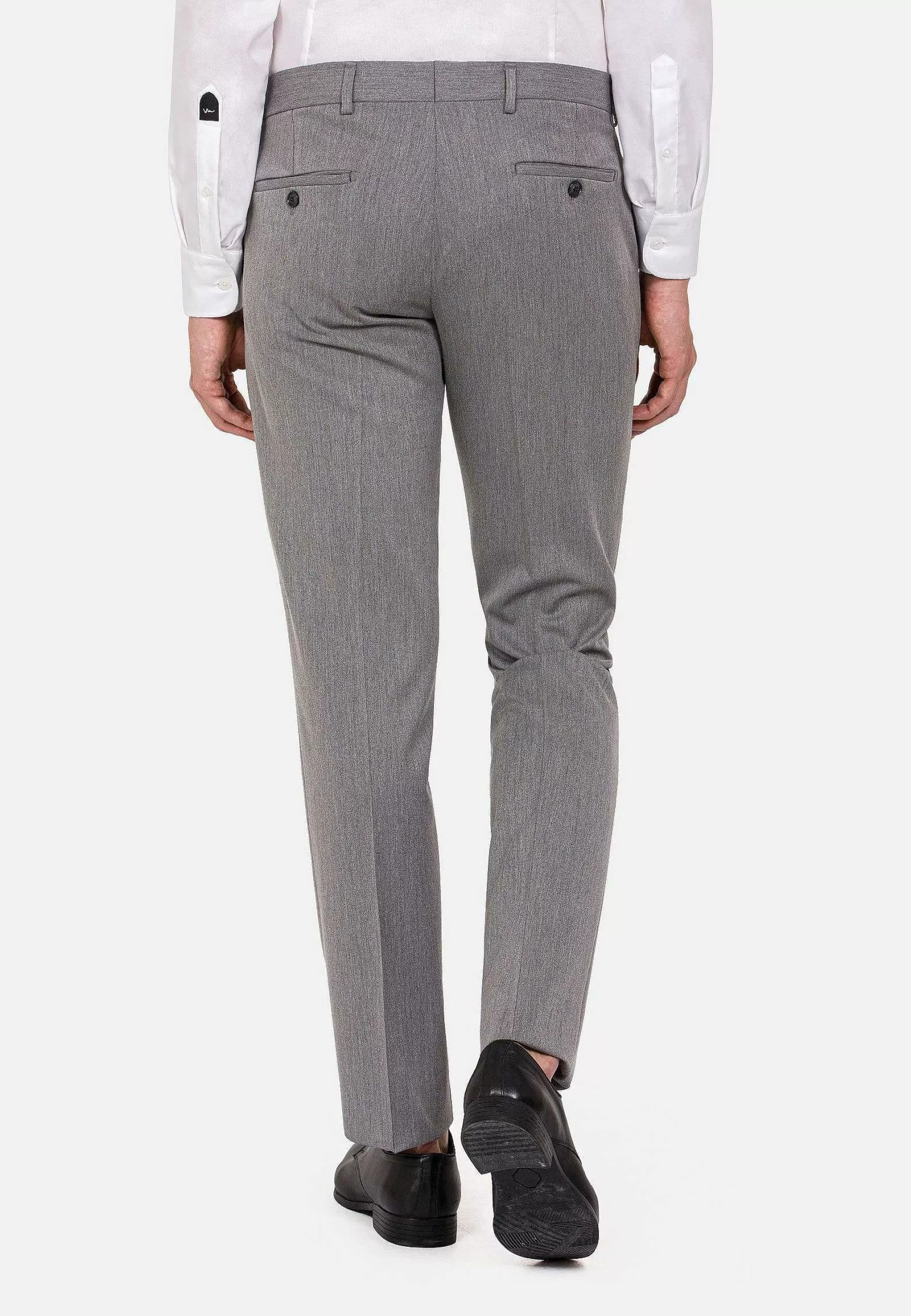 Wam Denim Pantalons<Comfort Slim Fit Grey Pantalon