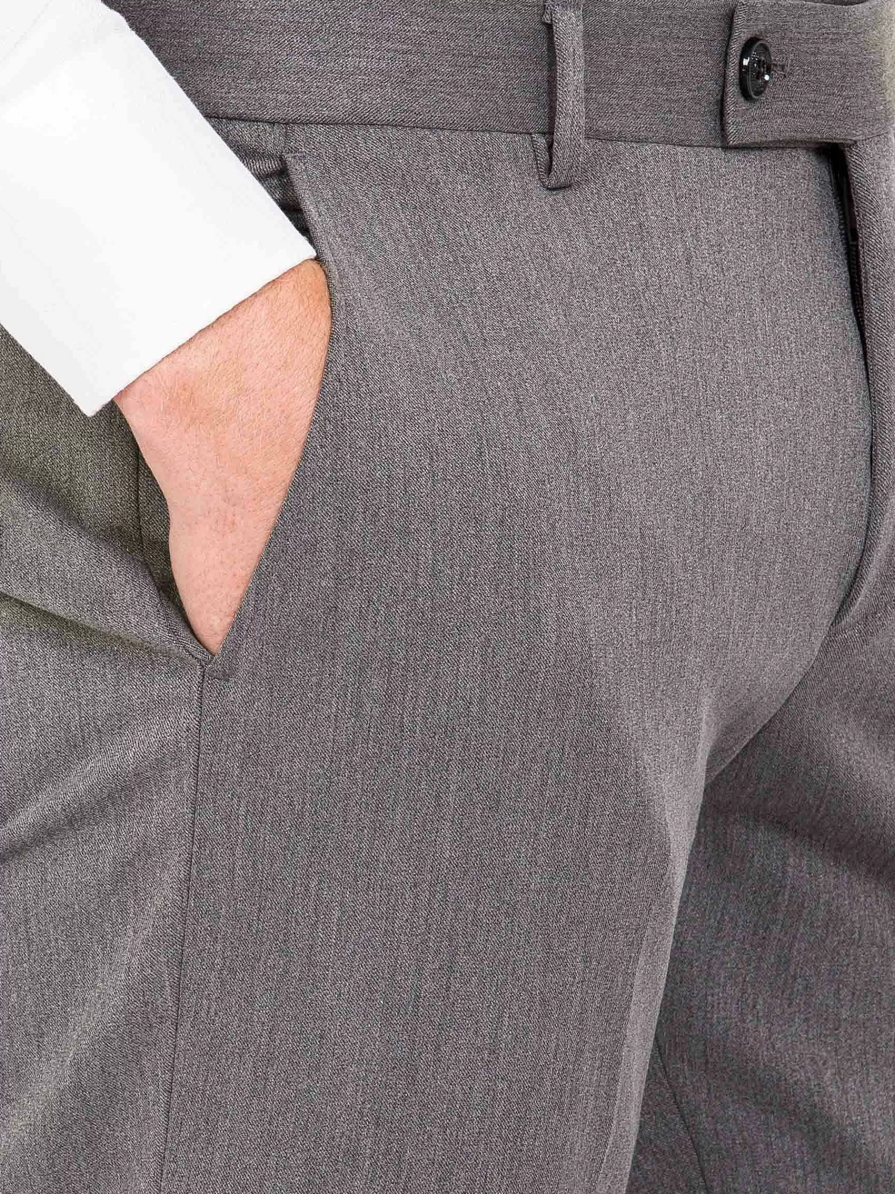 Wam Denim Pantalons<Comfort Slim Fit Grey Pantalon