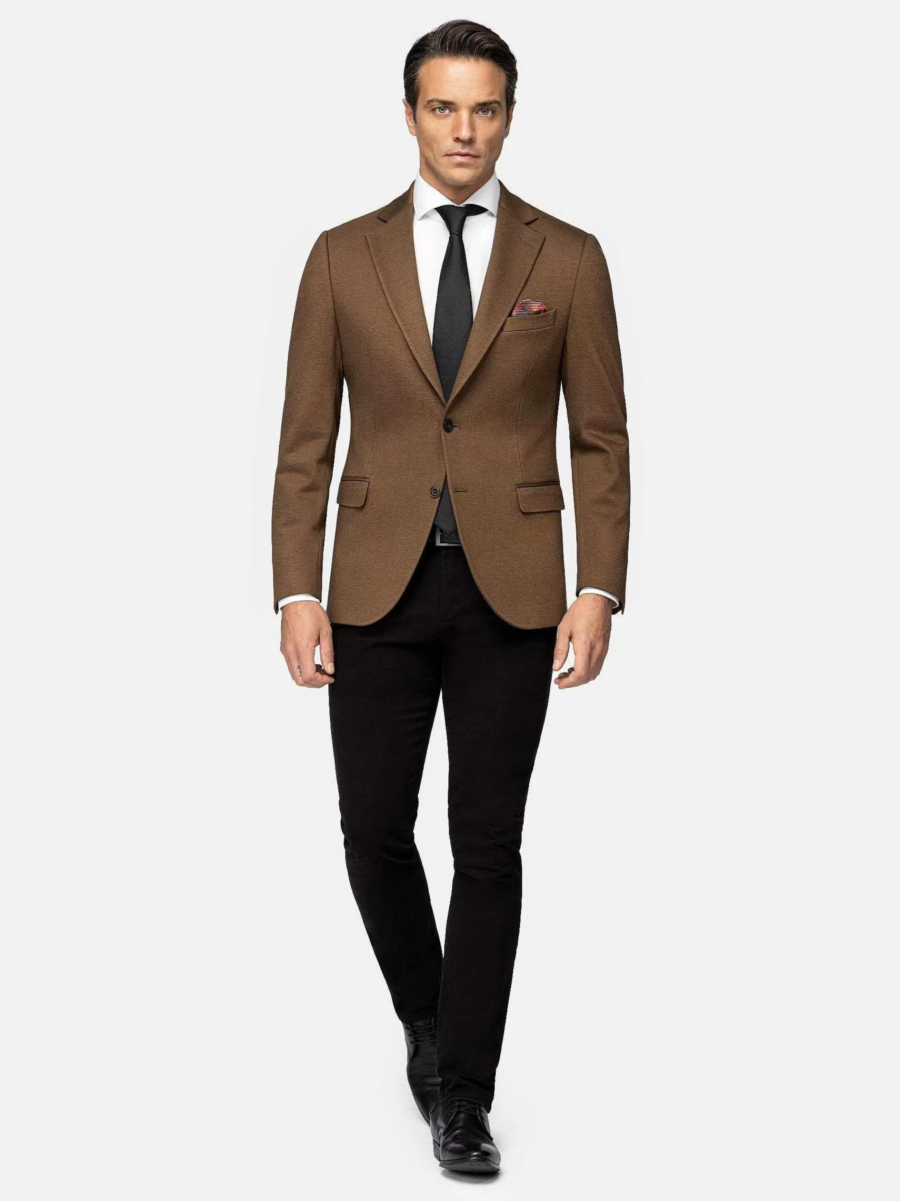 Wam Denim Colberts<Crouse Wide Lapel Brown Colbert