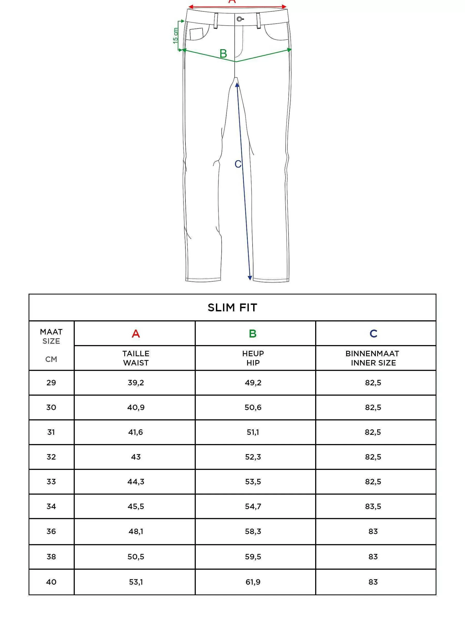 Wam Denim Jeans<Dickinson Tailored Fit Light Navy Jeans