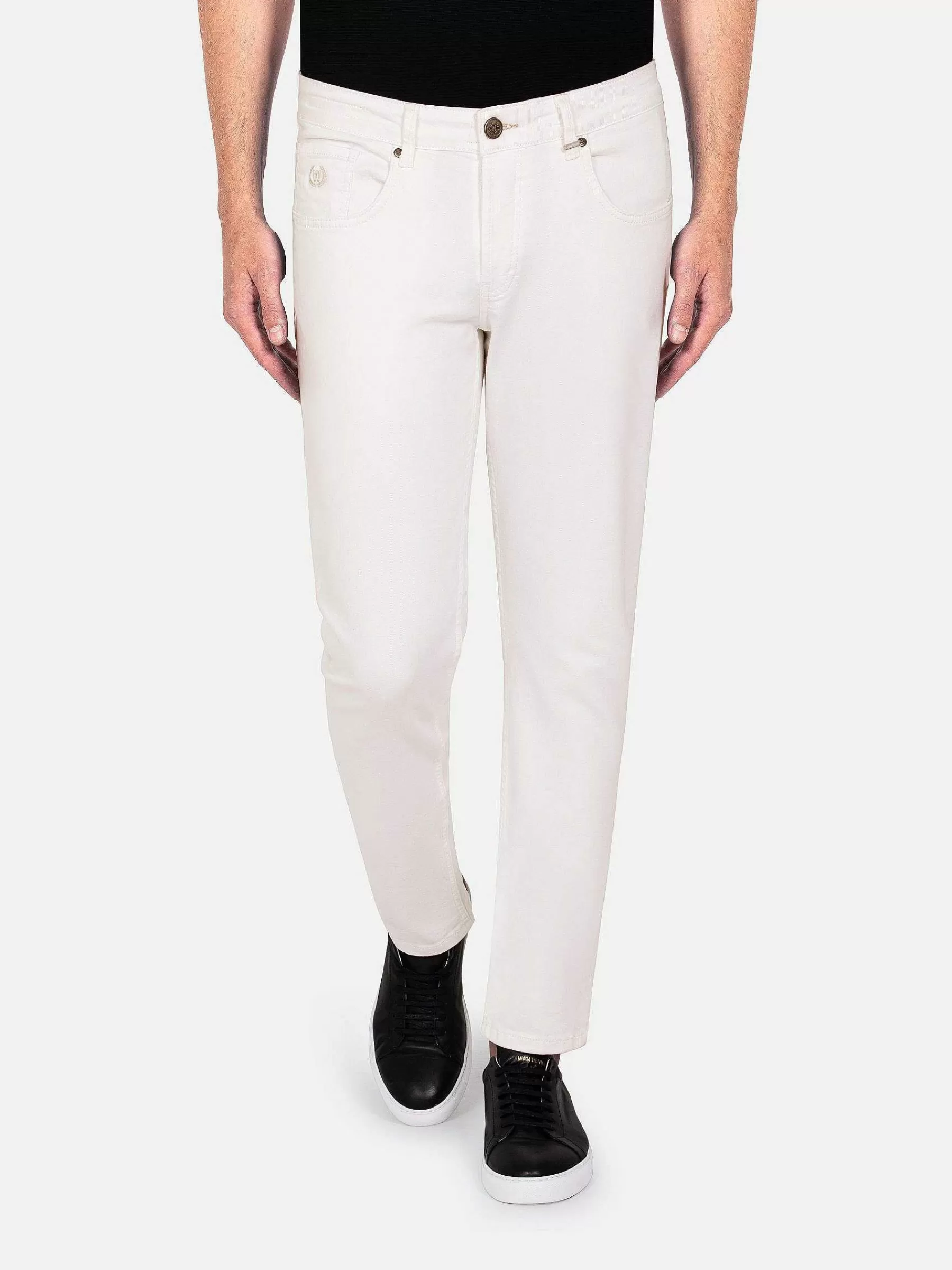 Wam Denim Jeans<Digorgio Slim Fit Off White Jeans