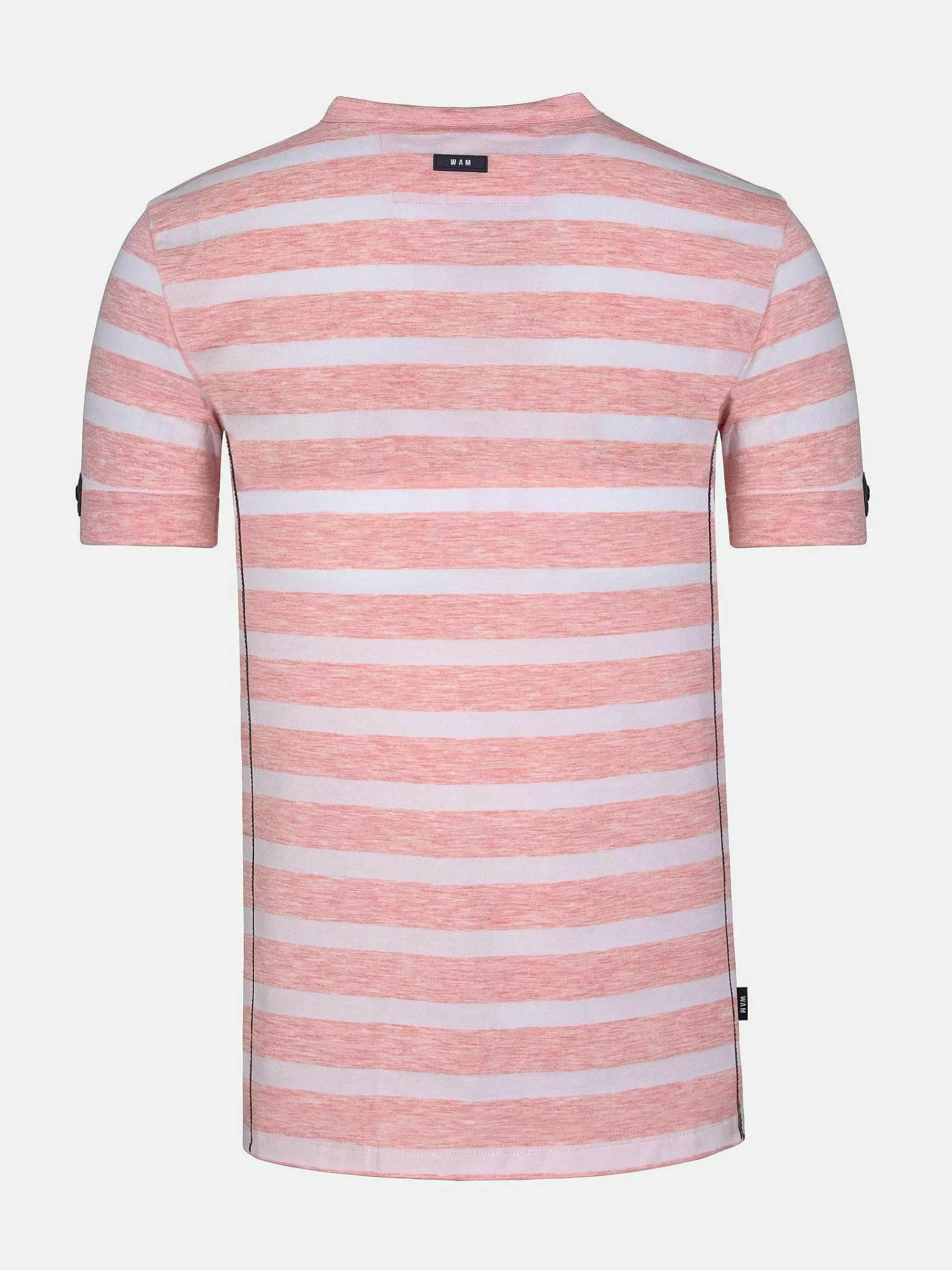 Wam Denim T-Shirts<Doenga Striped V-Neck Pink T-Shirt