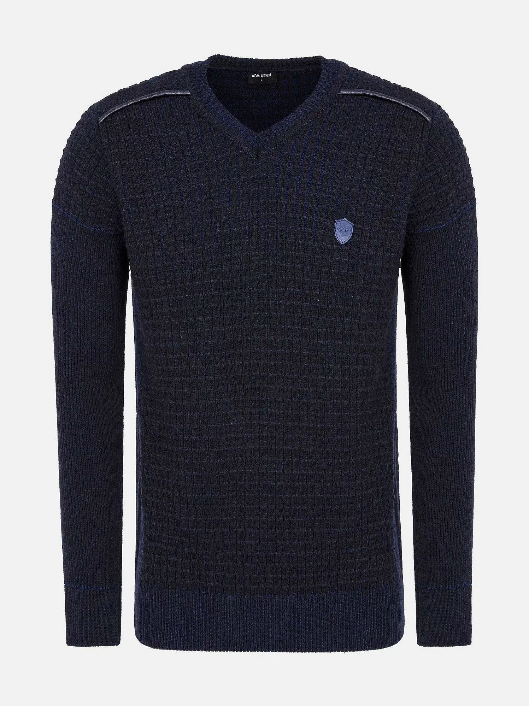 Wam Denim Truien<Dover Slim Fit V-Neck Navy Truien
