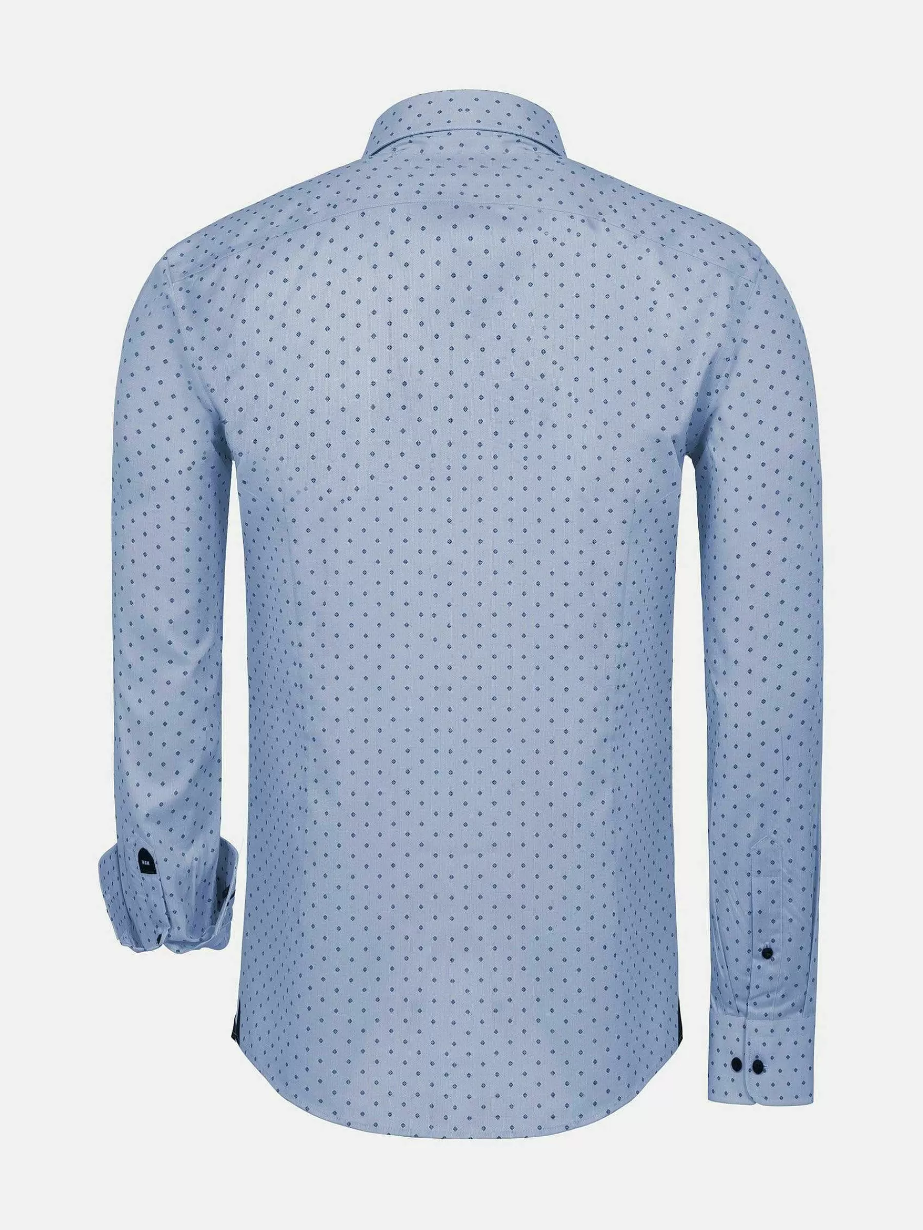 Wam Denim Overhemd Lange Mouwen<Emiliano Slim Fit Blue Overhemd Lange Mouw