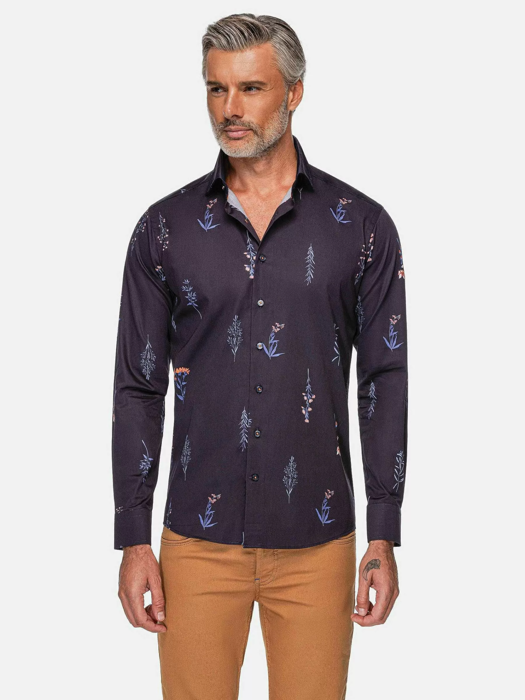 Wam Denim Overhemd Lange Mouwen<Equinox Floral Print Overhemd Lange Mouw