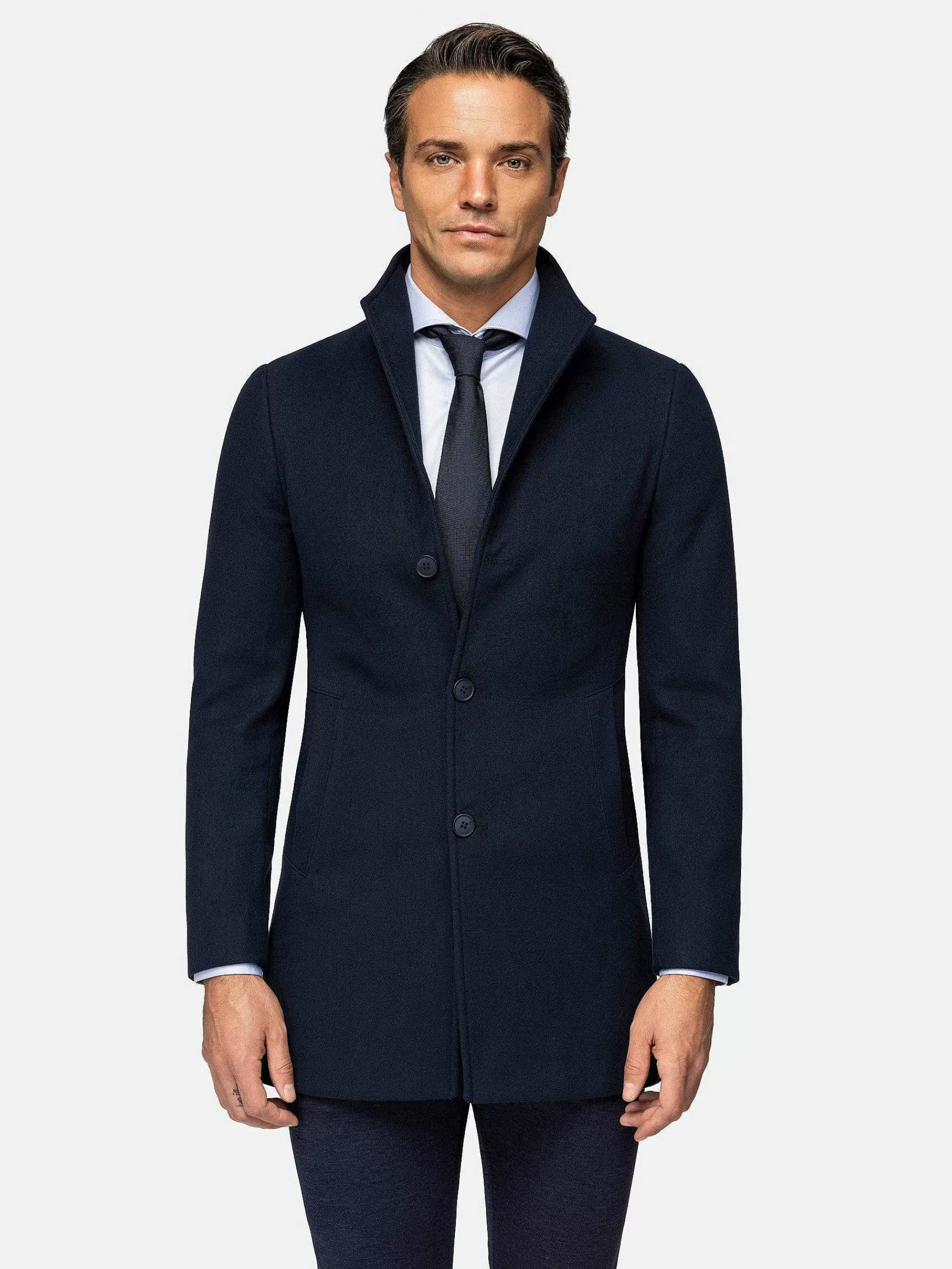 Wam Denim Manteljassen<Franklin Widespread Notch Collar Dark Navy Manteljassen