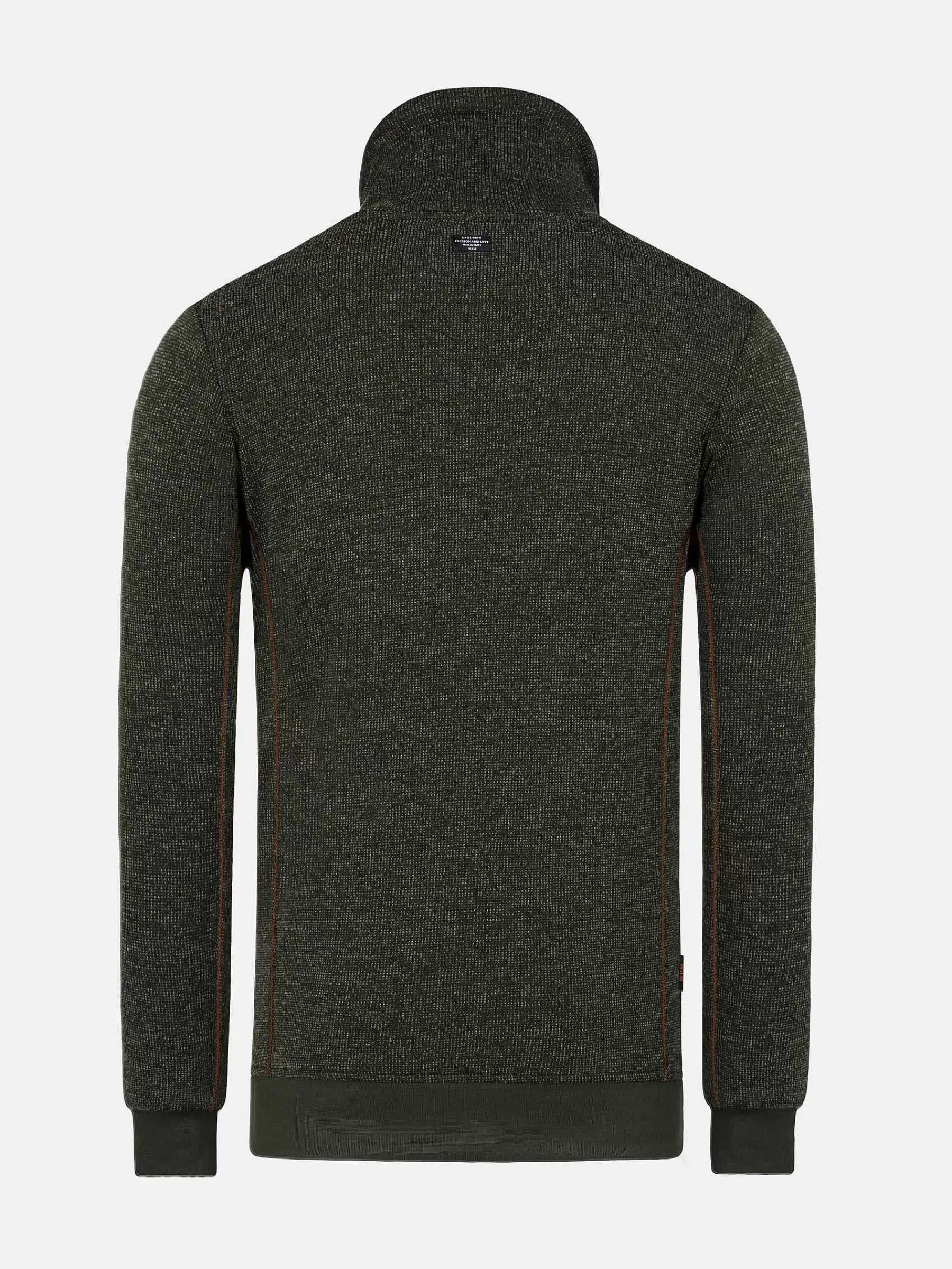 Wam Denim Sweaters<Galahad Mock Neck Khaki Sweater