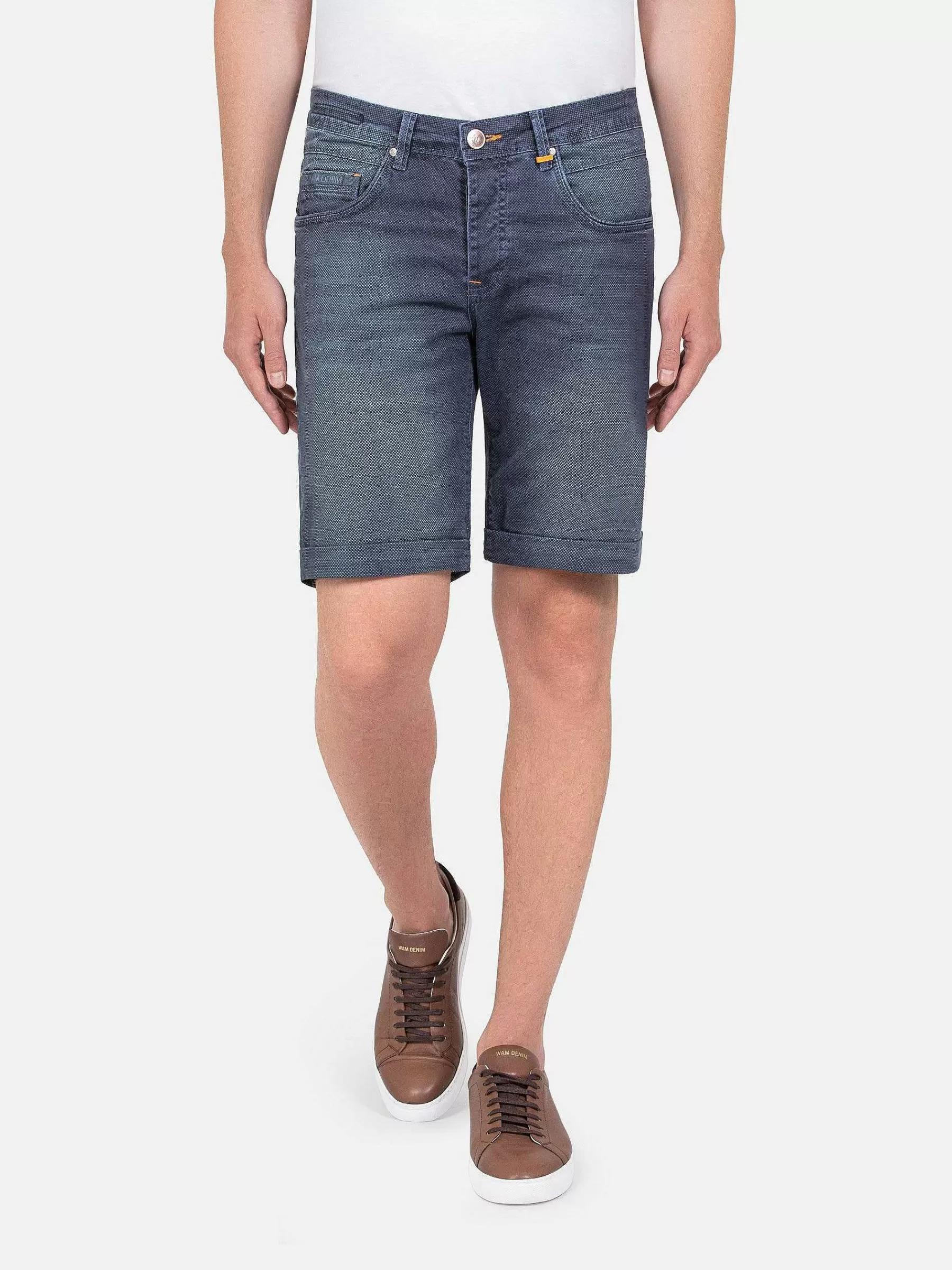 Wam Denim Shorts<Gary Navy Denim Regular Fit Korte Broek