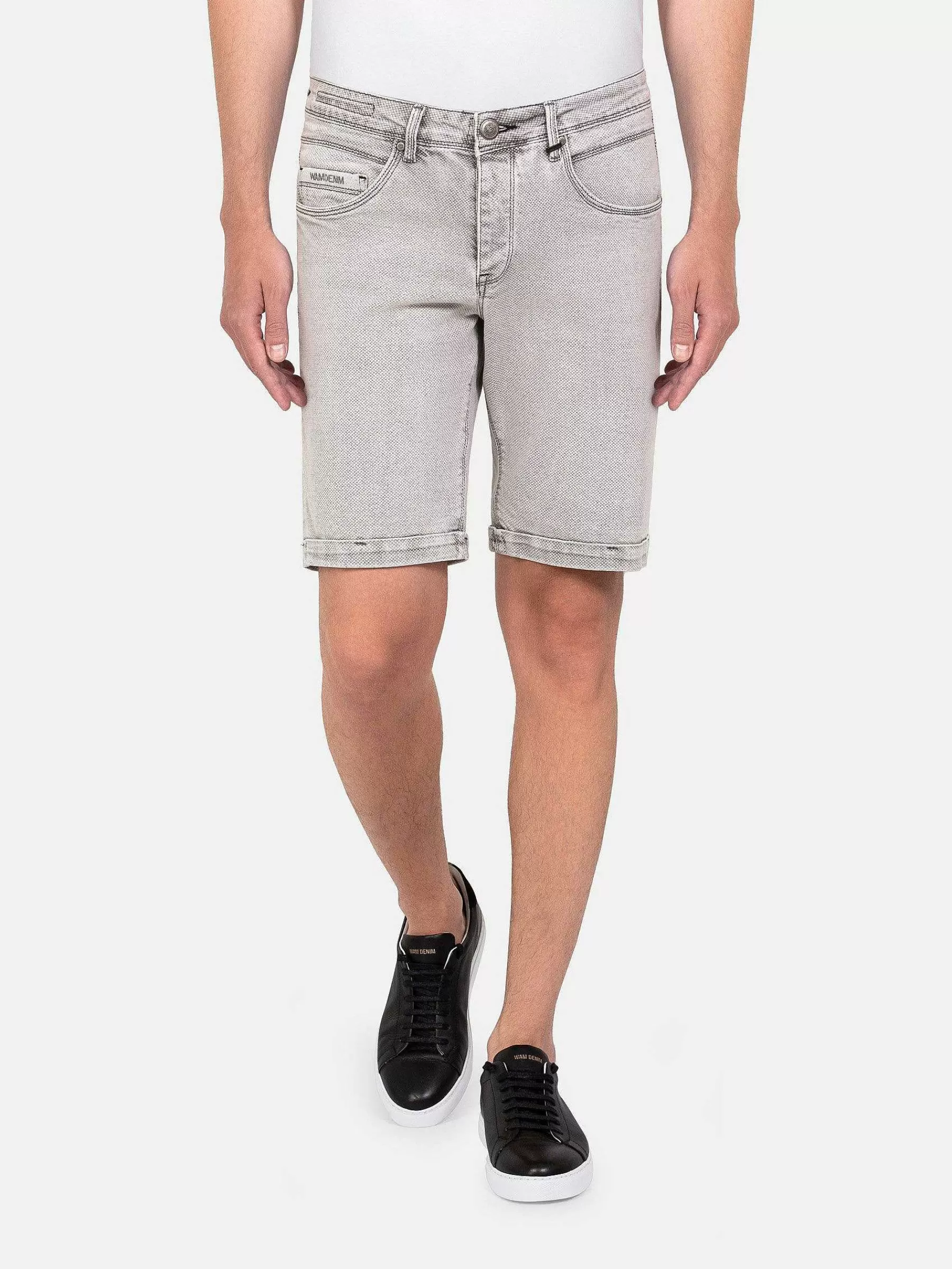 Wam Denim Shorts<Hanneman Micro Textured Grey Short
