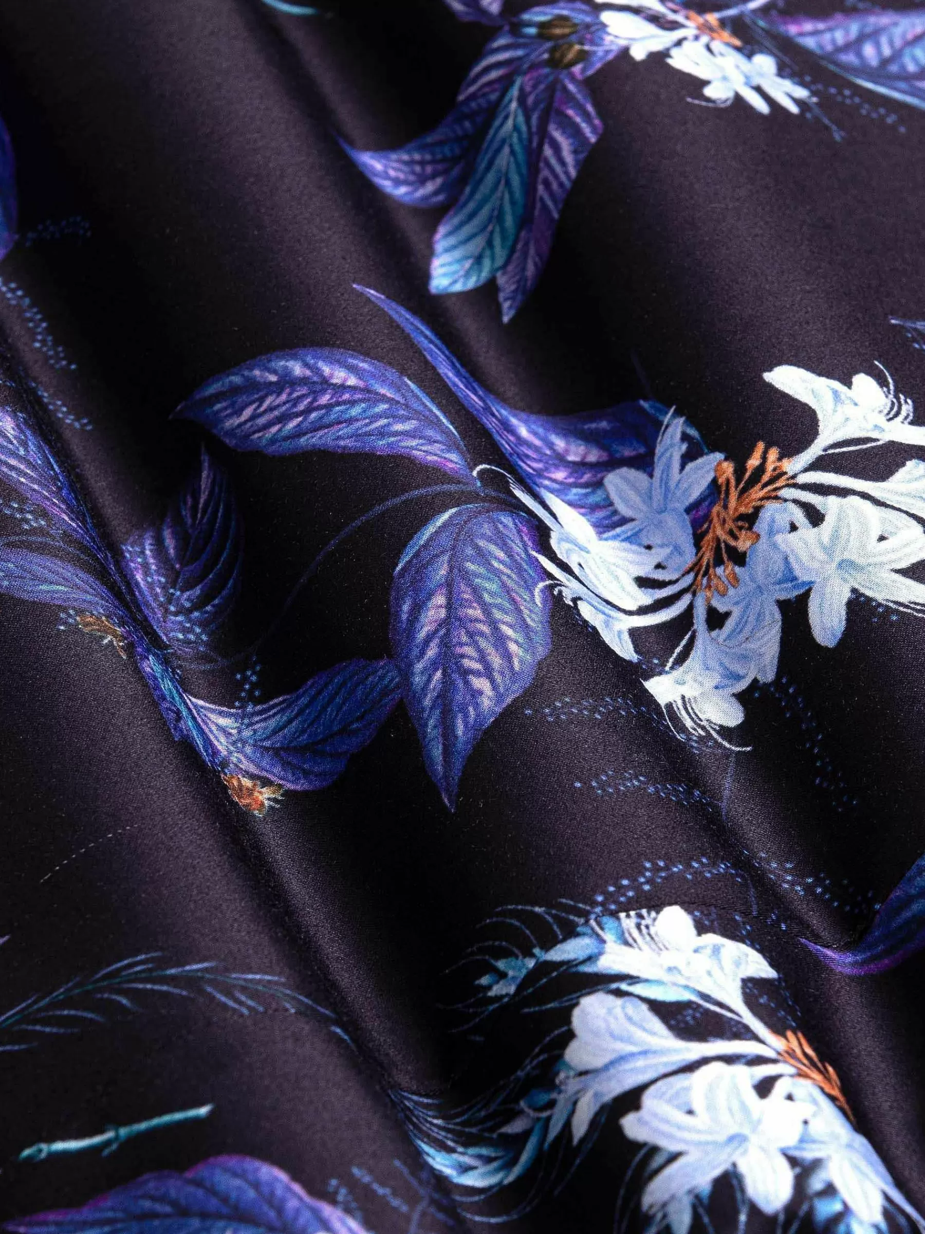 Wam Denim Overhemd Lange Mouwen<Havana Navy Floral Print Overhemd Lange Mouw