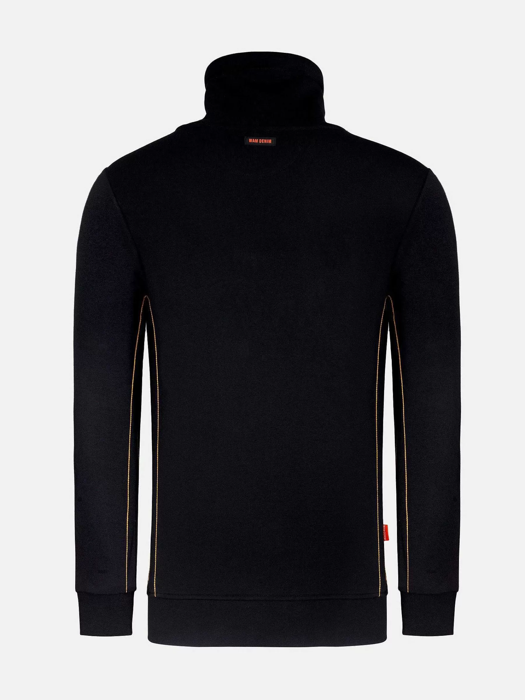 Wam Denim Sweaters<Hawaiian High Neck Black Sweater