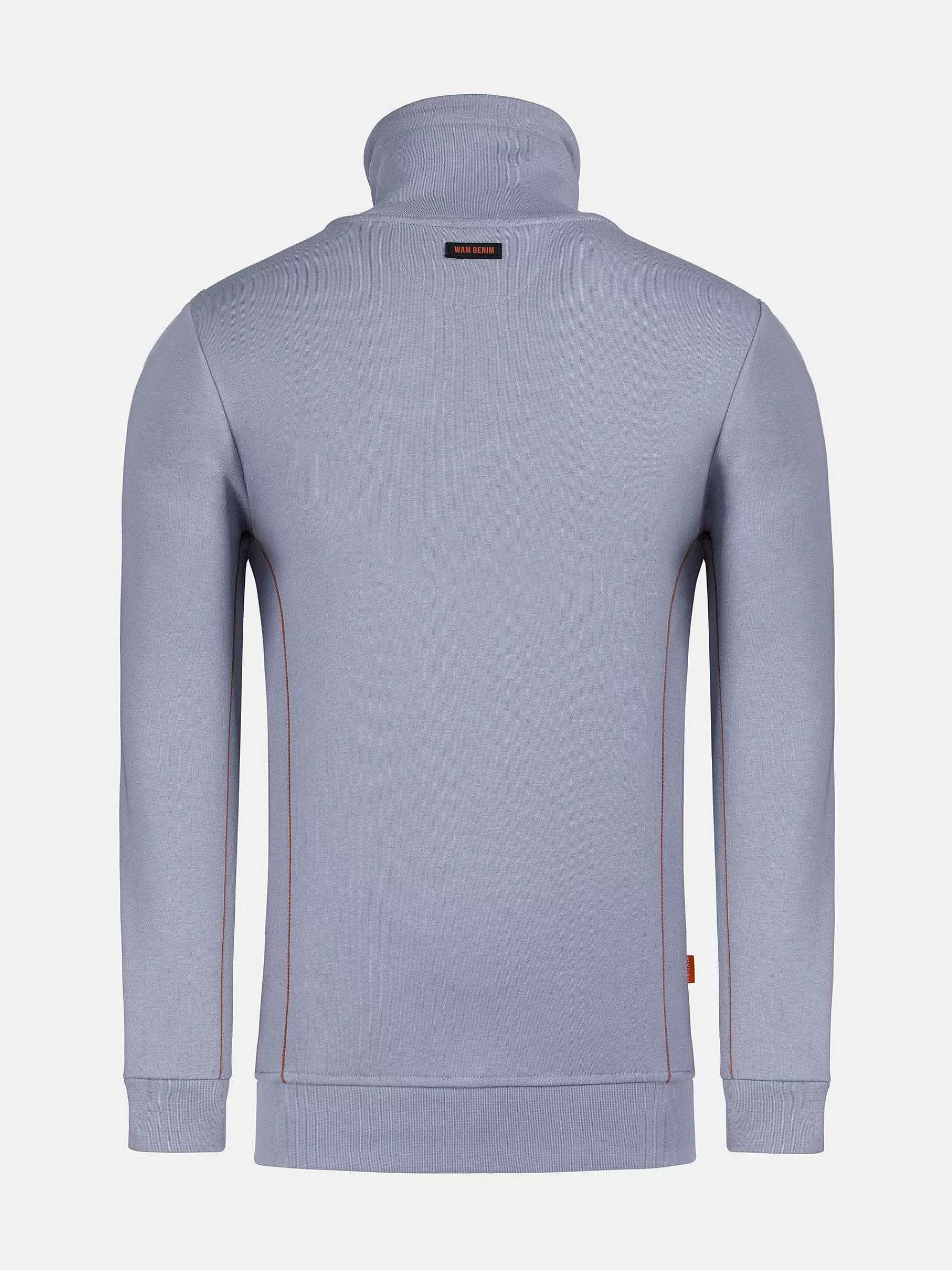 Wam Denim Sweaters<Hawaiian High Neck Grey Sweater