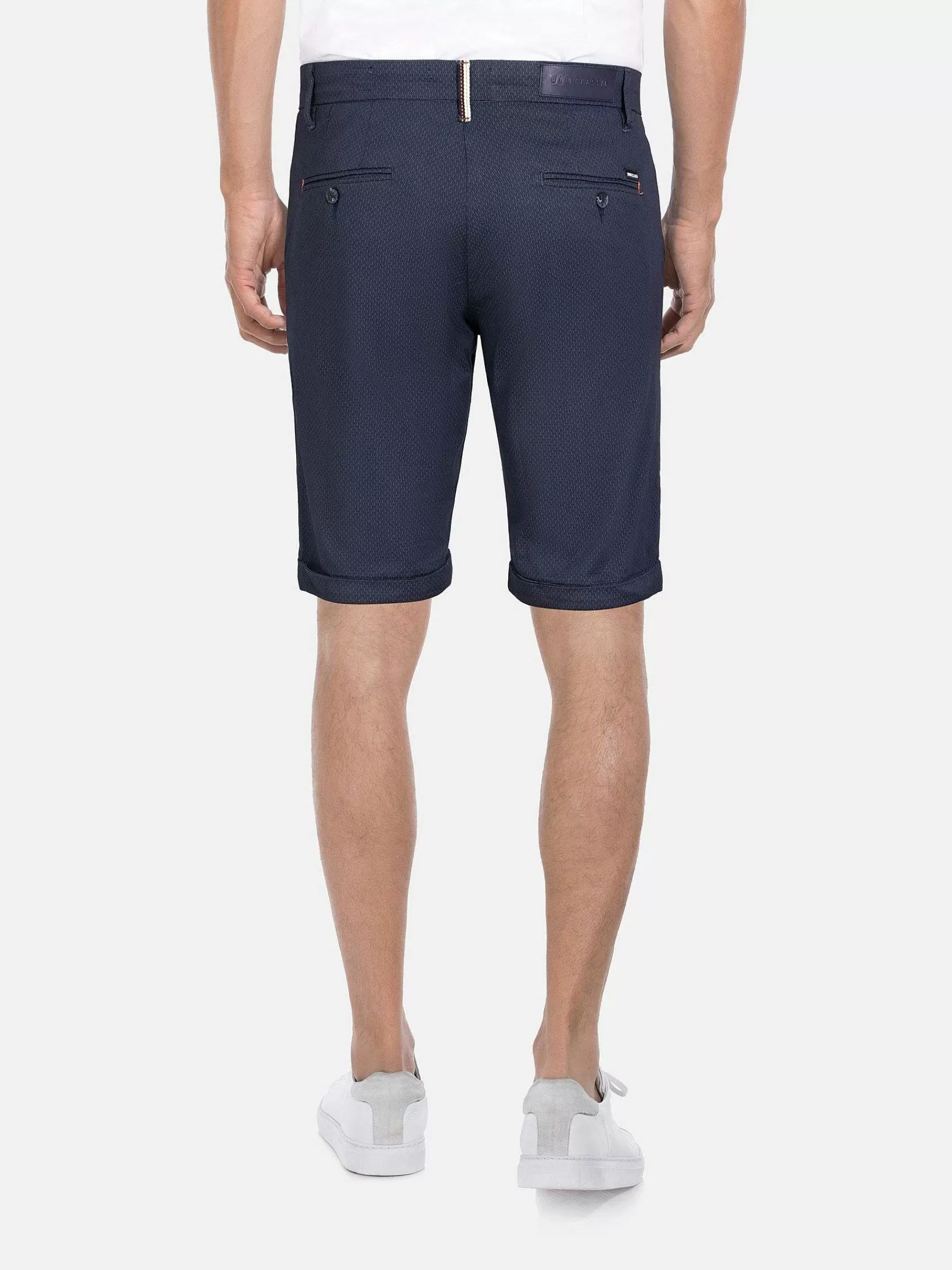 Wam Denim Shorts<Helvorit Navy Textured Korte Broek