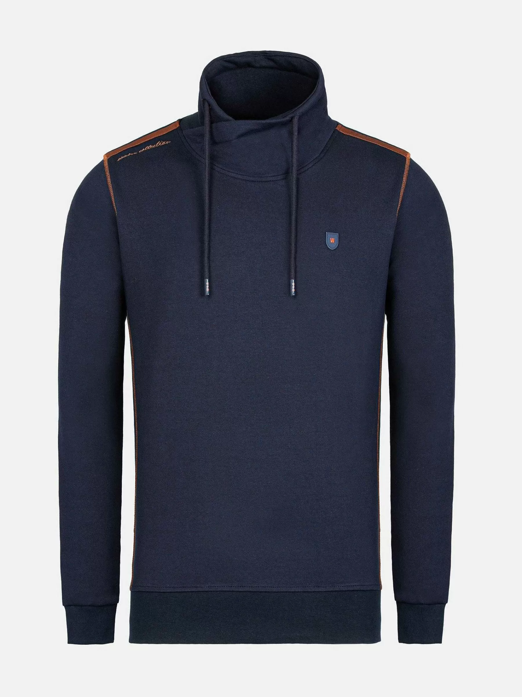 Wam Denim Sweaters<Horizon Turtleneck Navy Sweater