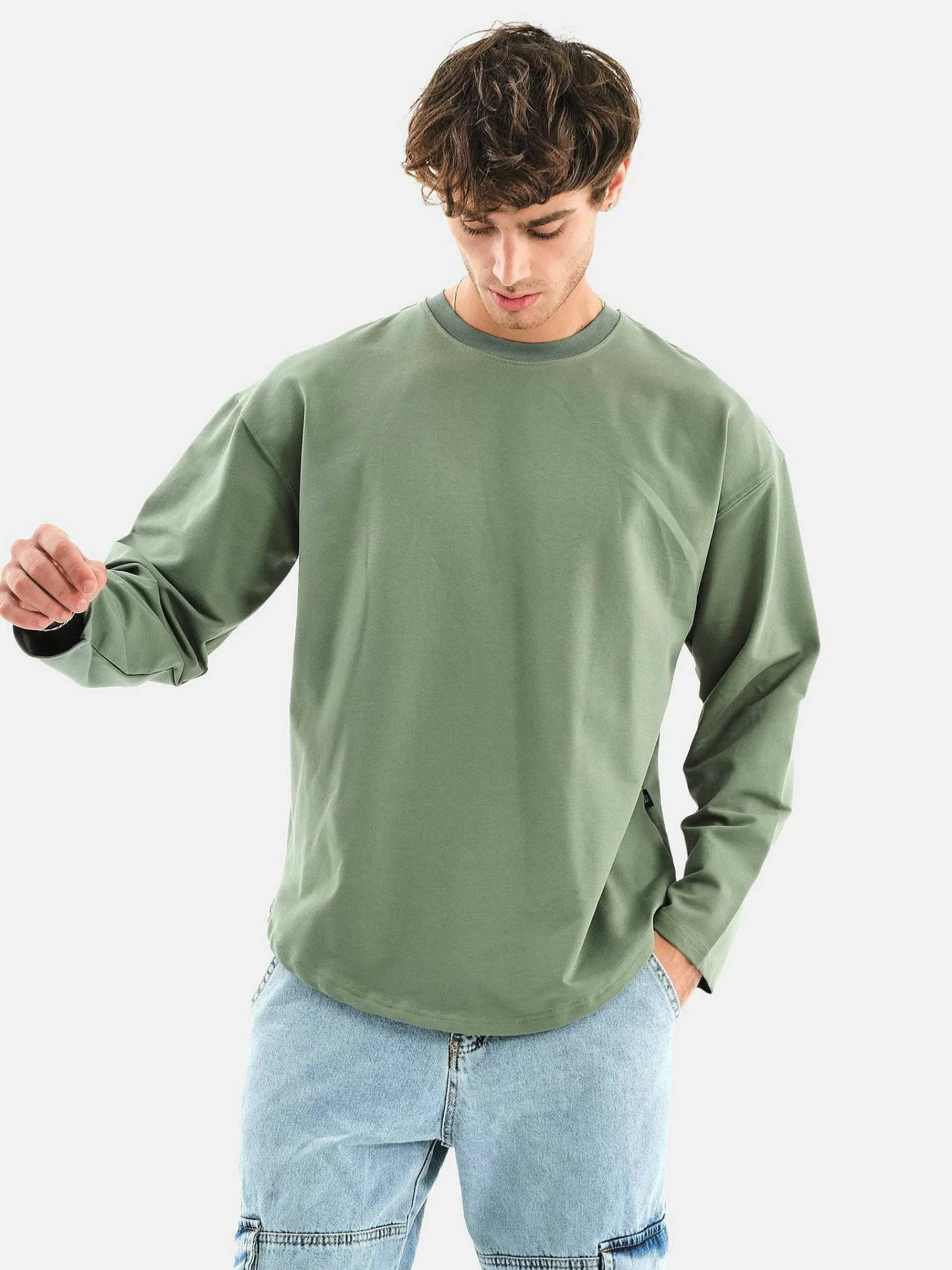 Wam Denim Streetwear<Jakob Dark Green Sweater