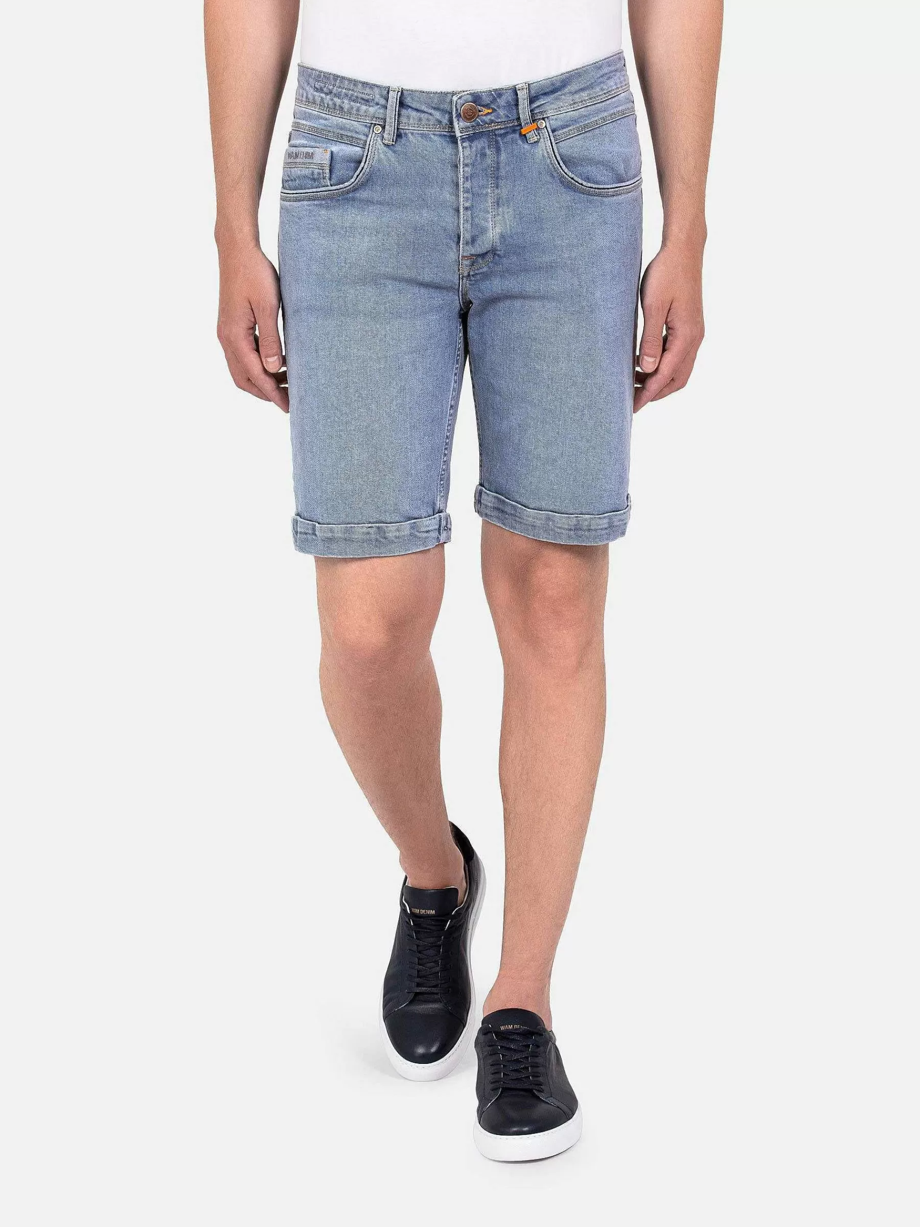 Wam Denim Shorts<Kerry Solid Blue Regular Fit Denim Short