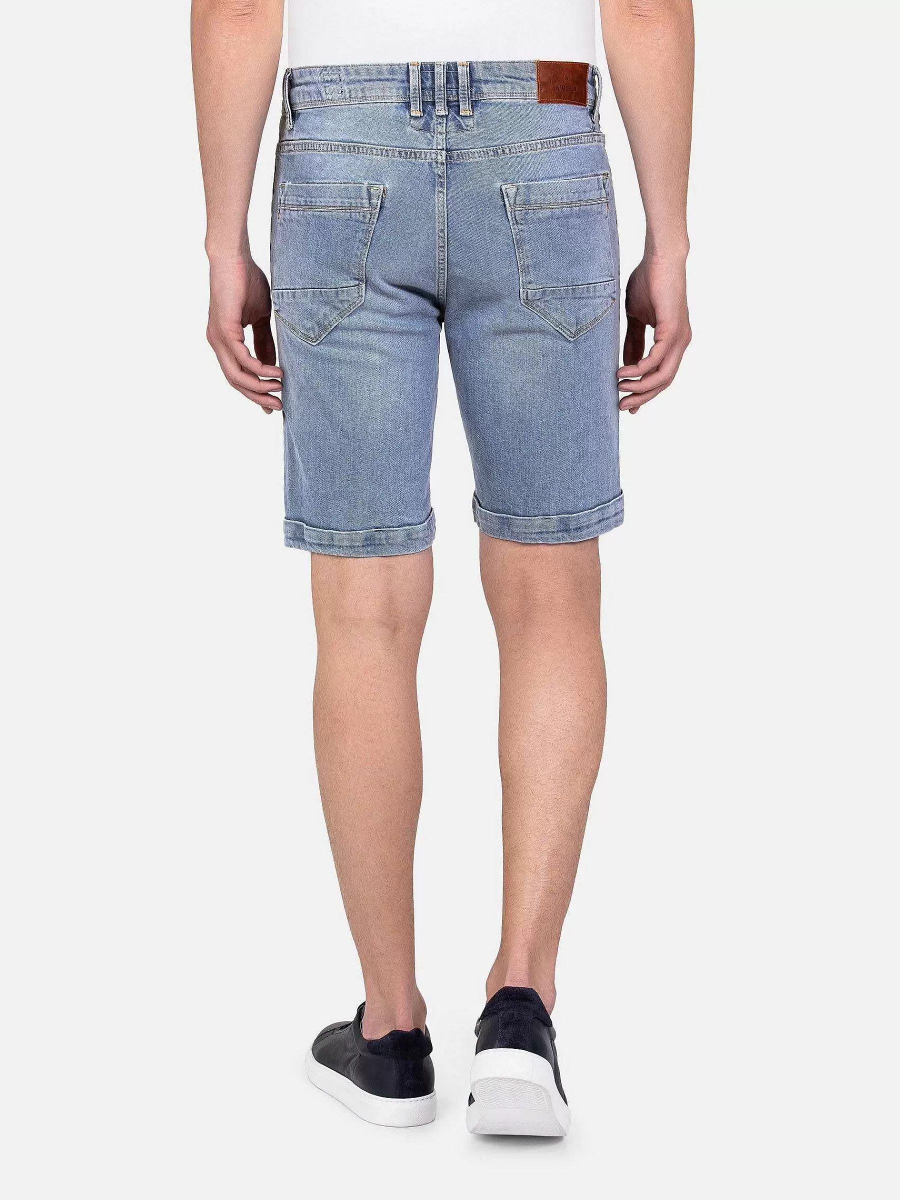 Wam Denim Shorts<Kerry Solid Blue Regular Fit Denim Short