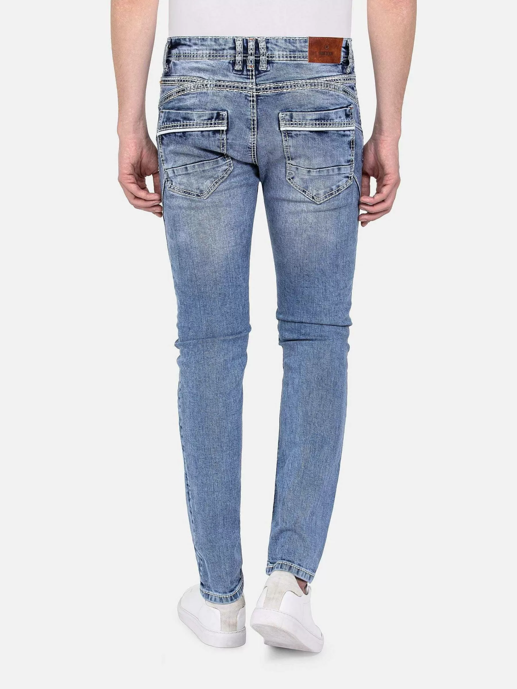 Wam Denim Jeans<Komrij Slim Soft Wash Navy Jeans