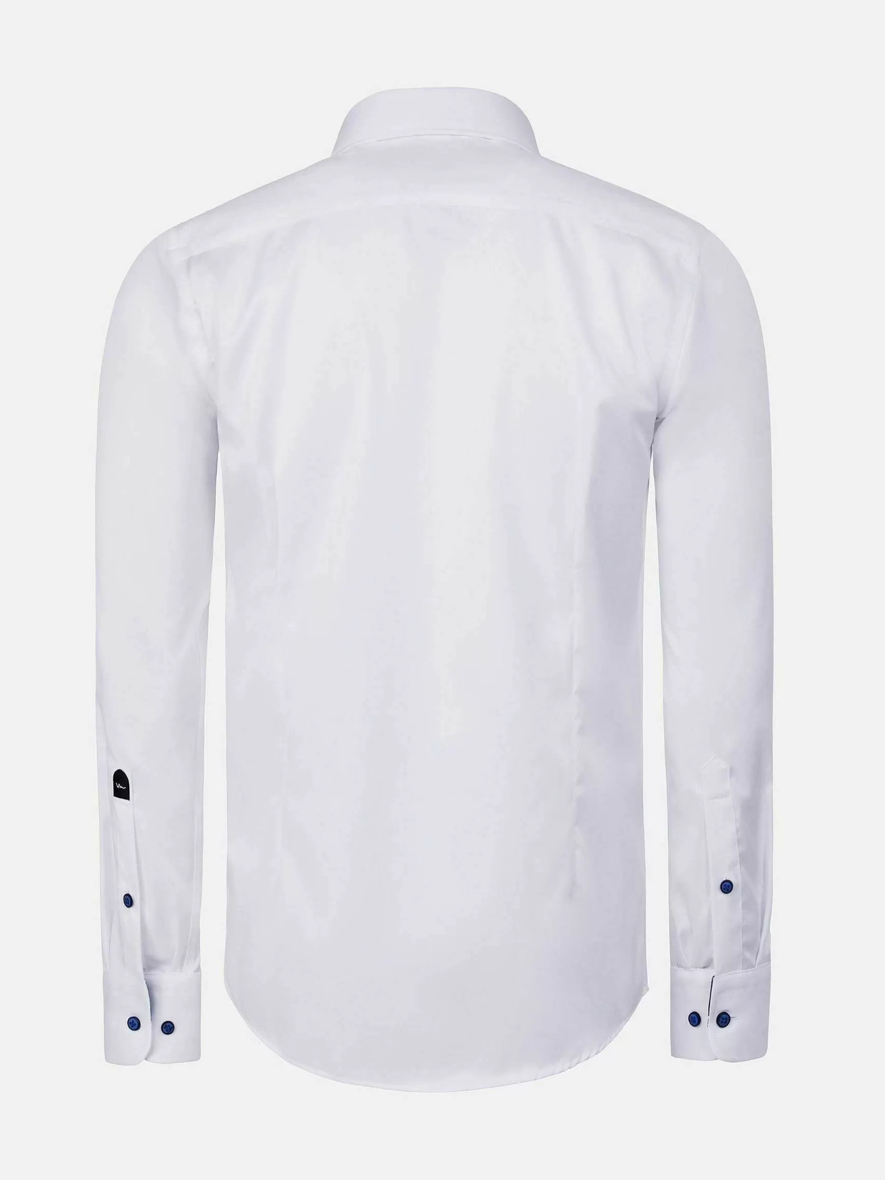 Wam Denim Overhemd Lange Mouwen<Lance Solid White Overhemd Lange Mouw