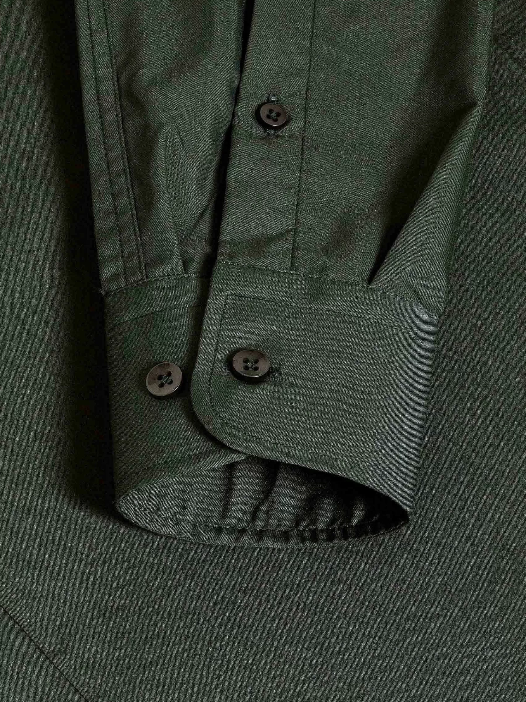 Wam Denim Overhemd Lange Mouwen<Leira Solid Khaki Overhemd Lange Mouw