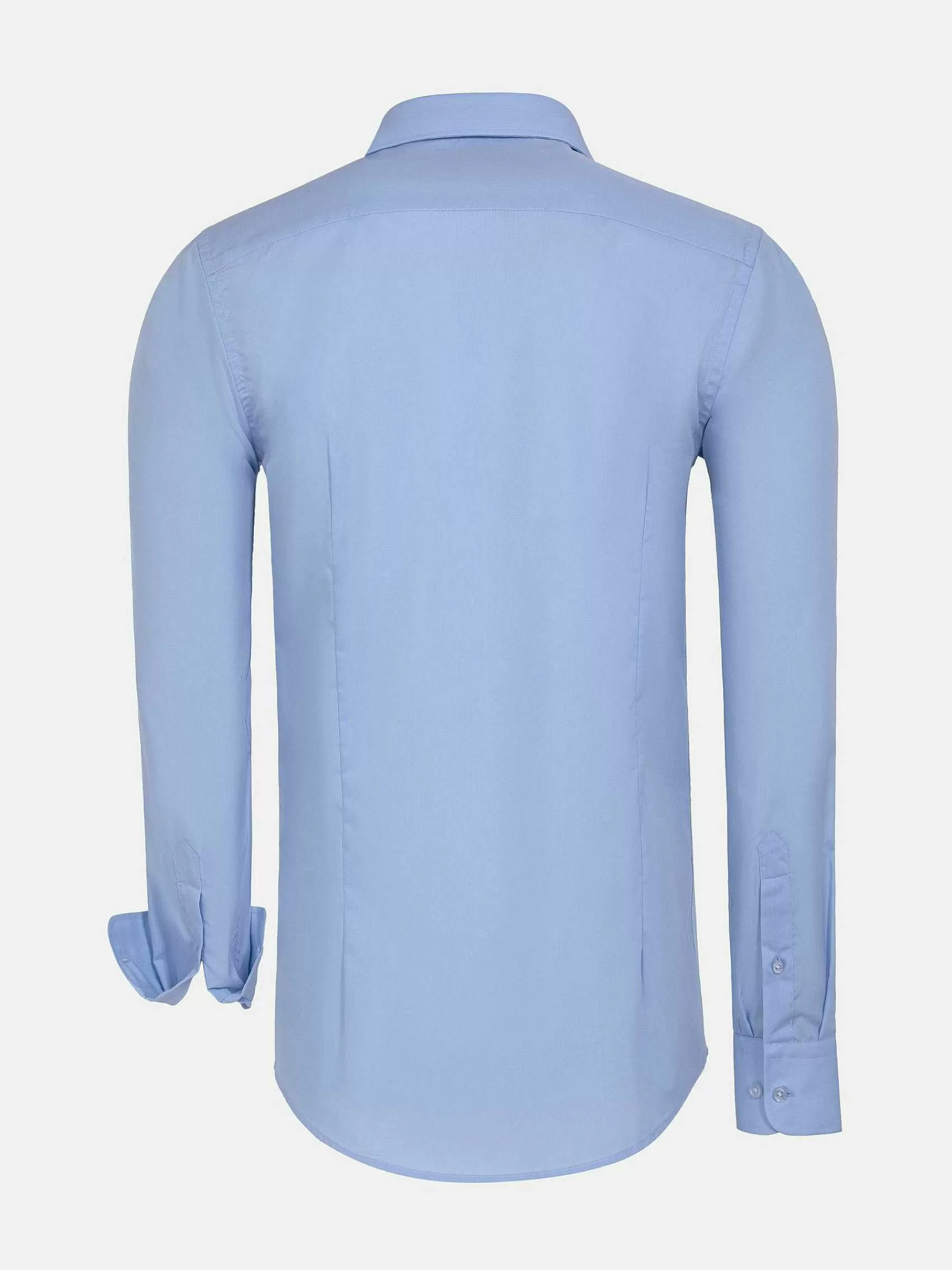 Wam Denim Overhemd Lange Mouwen<Leira Solid Light Blue Overhemd Lange Mouw