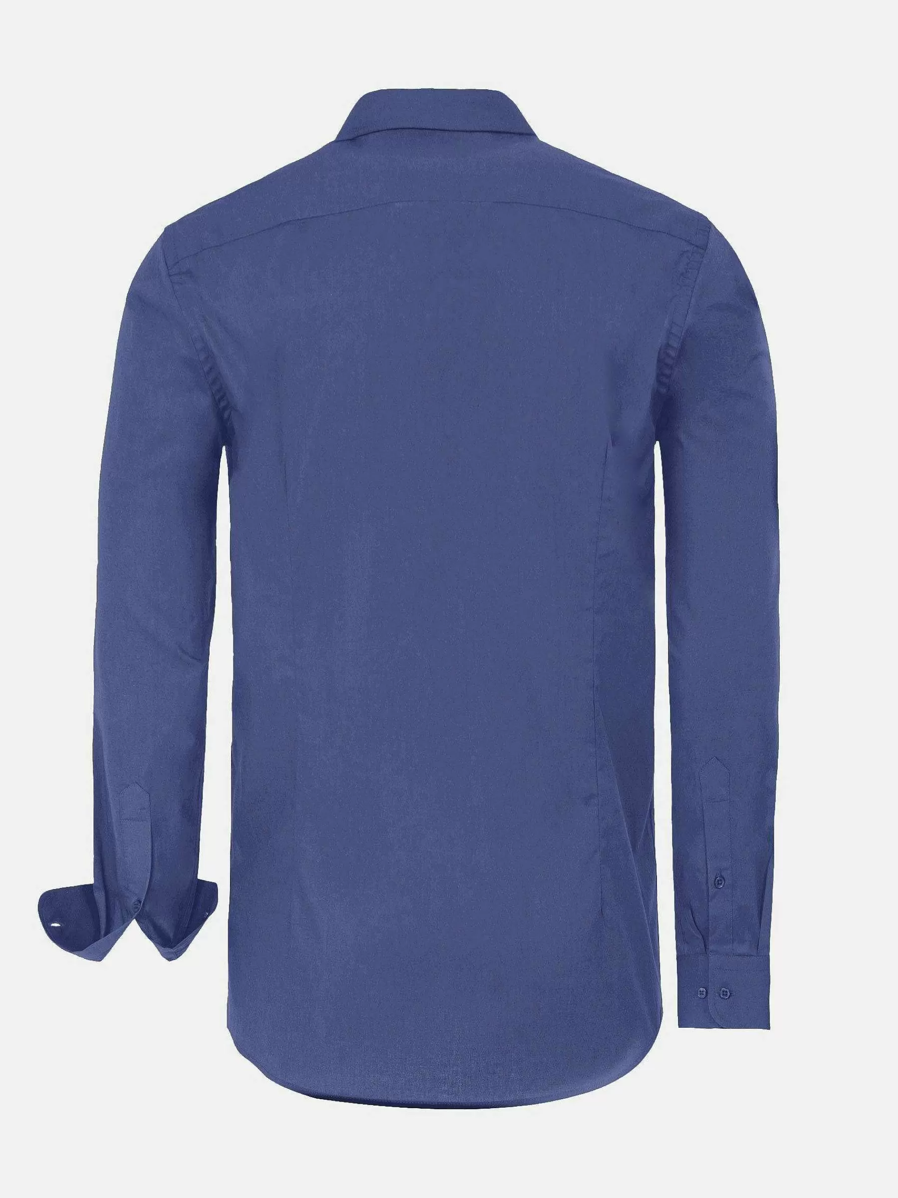 Wam Denim Overhemd Lange Mouwen<Leira Solid Light Navy Overhemd Lange Mouw