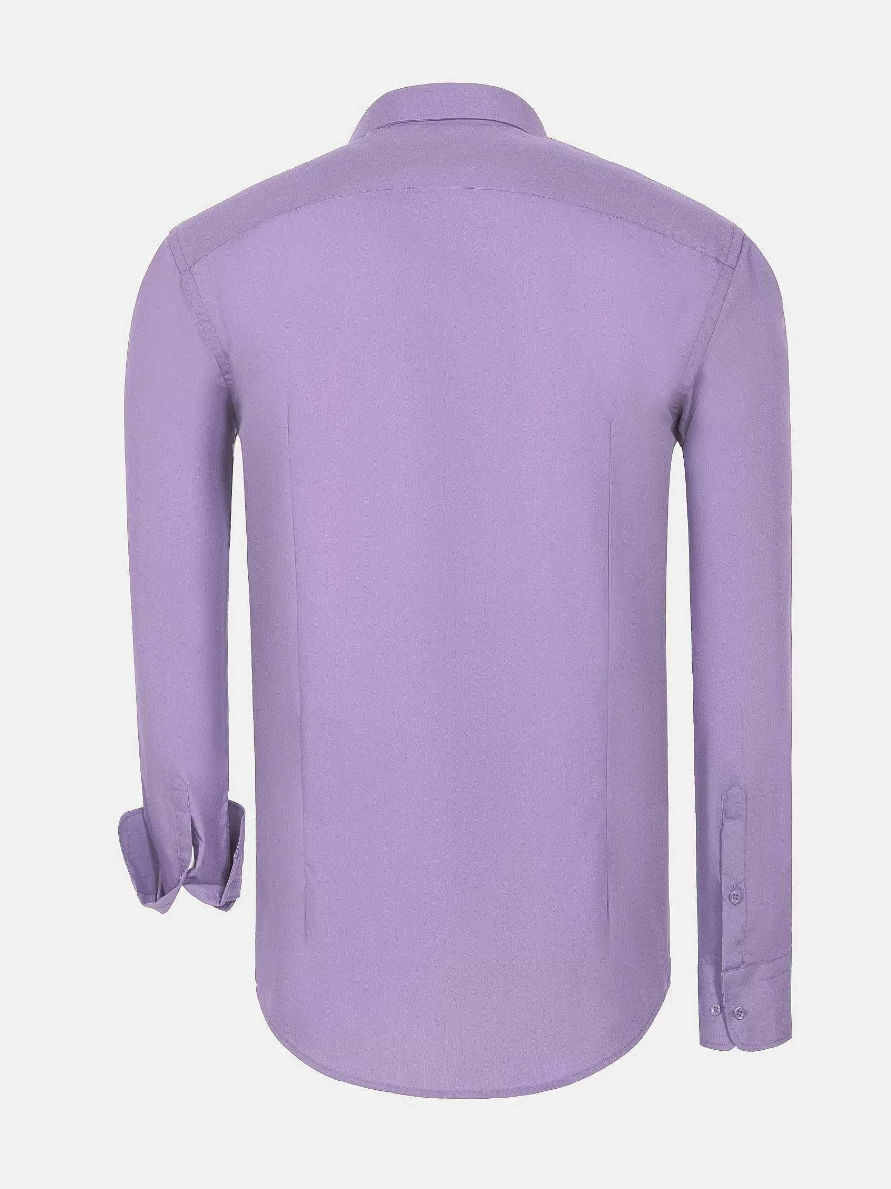 Wam Denim Overhemd Lange Mouwen<Leira Solid Lilac Overhemd Lange Mouw