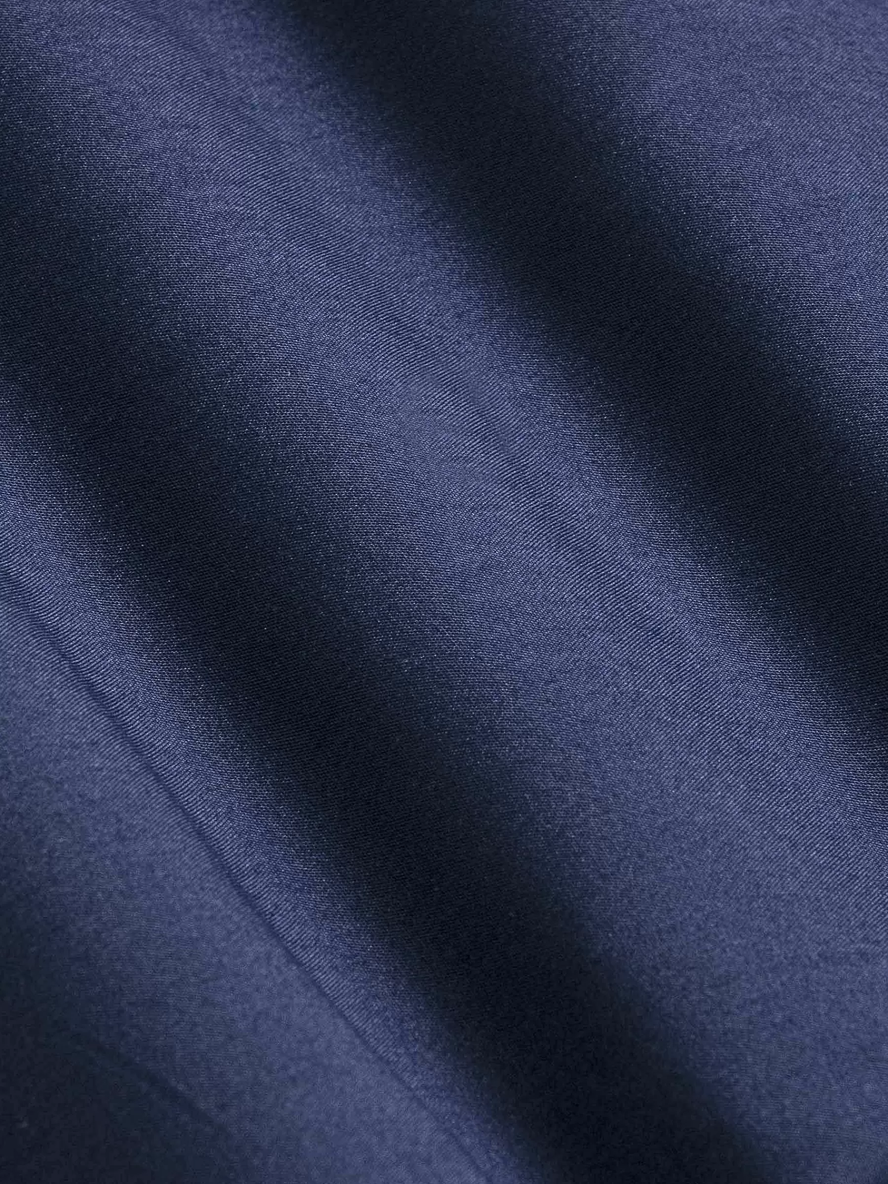 Wam Denim Overhemd Lange Mouwen<Leira Solid Navy Overhemd Lange Mouw
