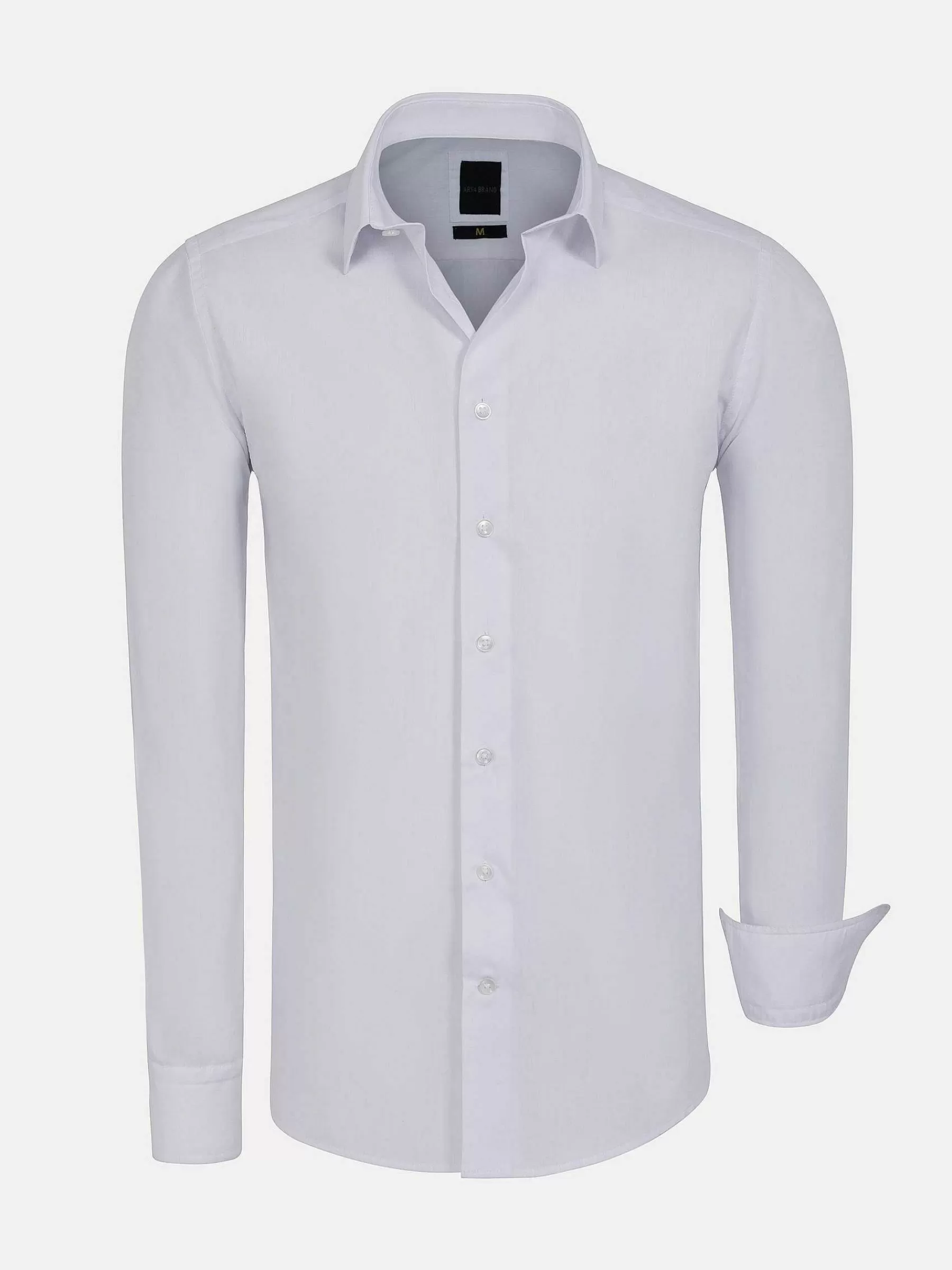 Wam Denim Overhemd Lange Mouwen<Leira Solid White Overhemd Lange Mouw