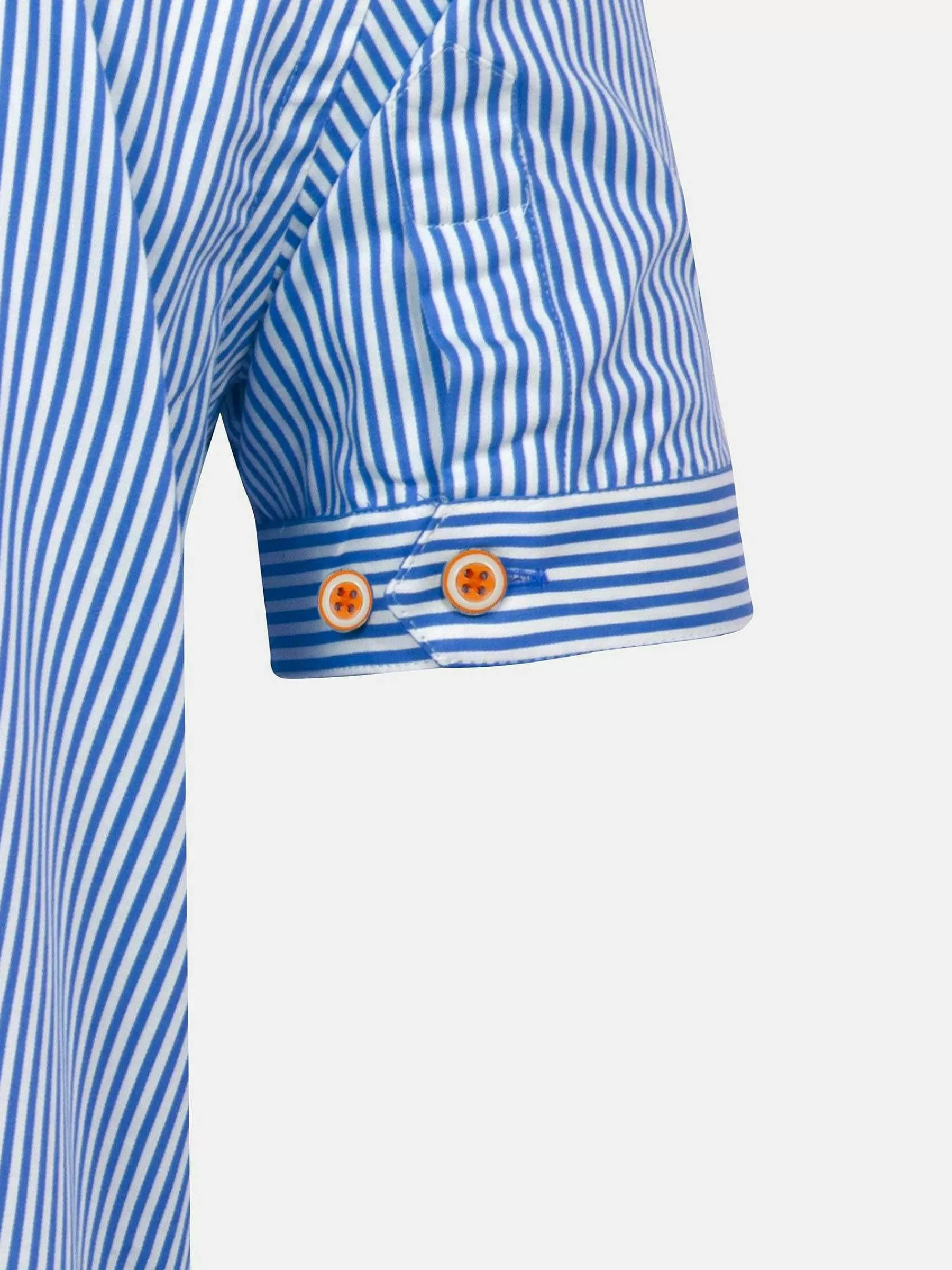 Wam Denim Overhemd Korte Mouwen<Levi Tailored Fit Blue Overhemd Korte Mouw