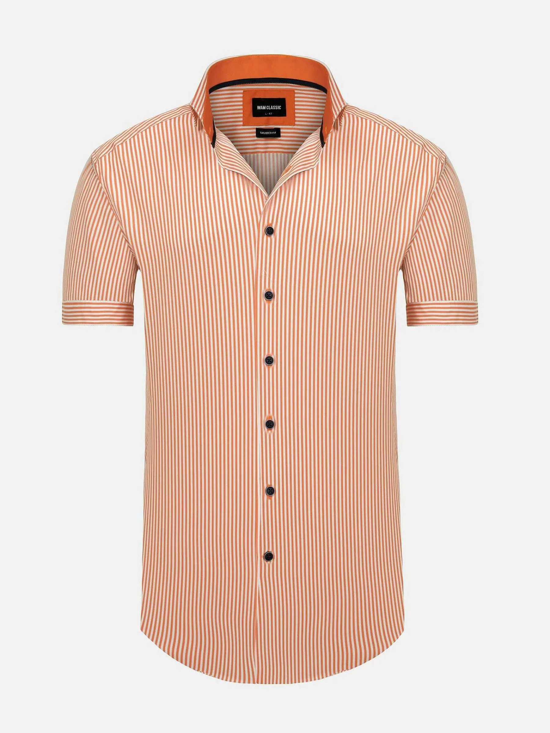 Wam Denim Overhemd Korte Mouwen<Levi Tailored Fit Orange Overhemd Korte Mouw