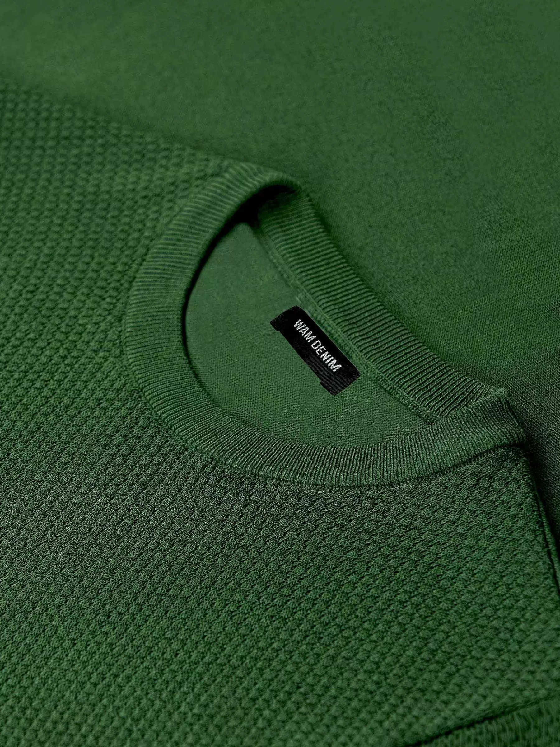 Wam Denim T-Shirts<Lucas Pique Knit Green T-Shirt