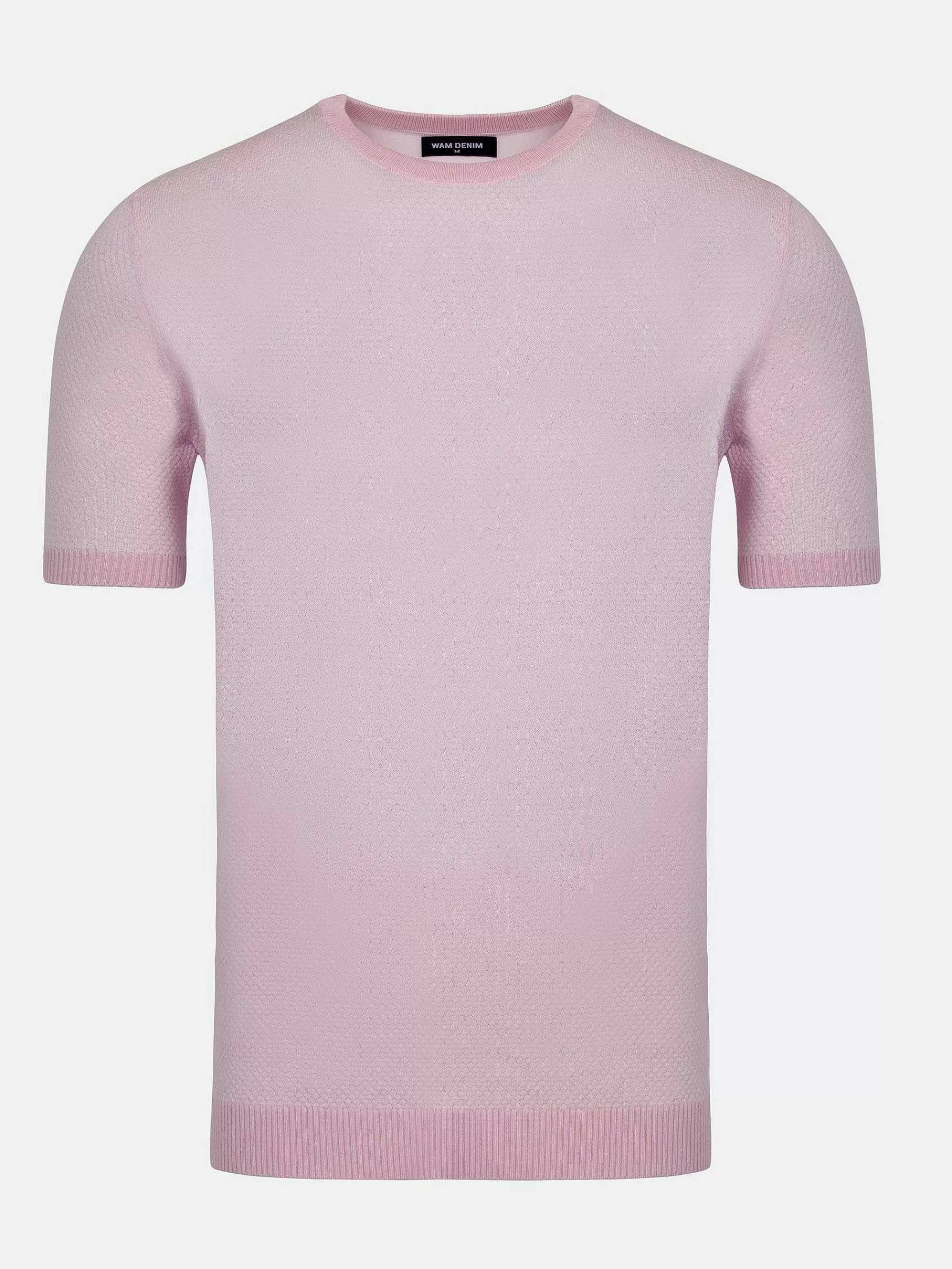 Wam Denim T-Shirts<Lucas Pique Knit Pink T-Shirt