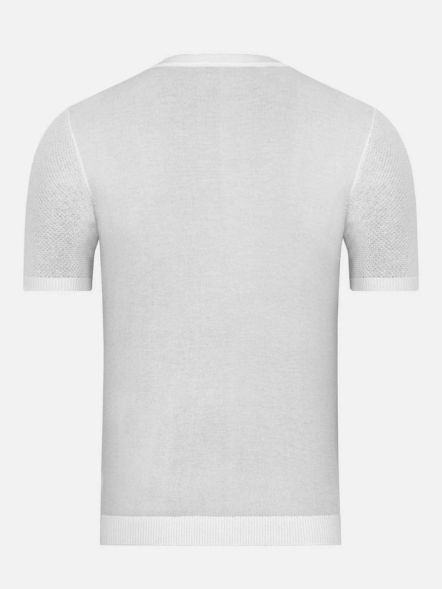 Wam Denim T-Shirts<Lucas Pique Knit White T-Shirt