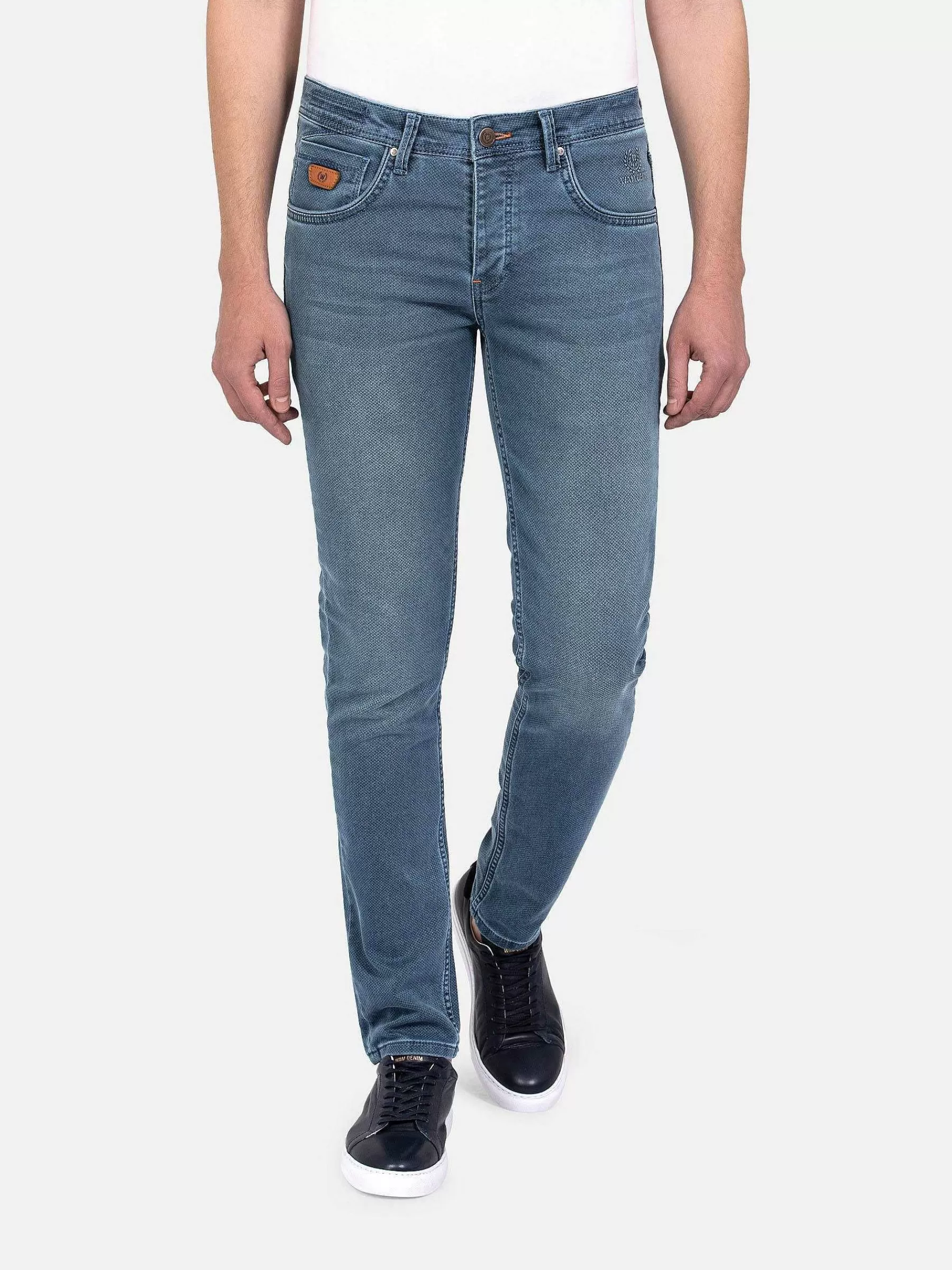 Wam Denim Jeans<Mallem Slim Fit Light Wash Light Navy Jean