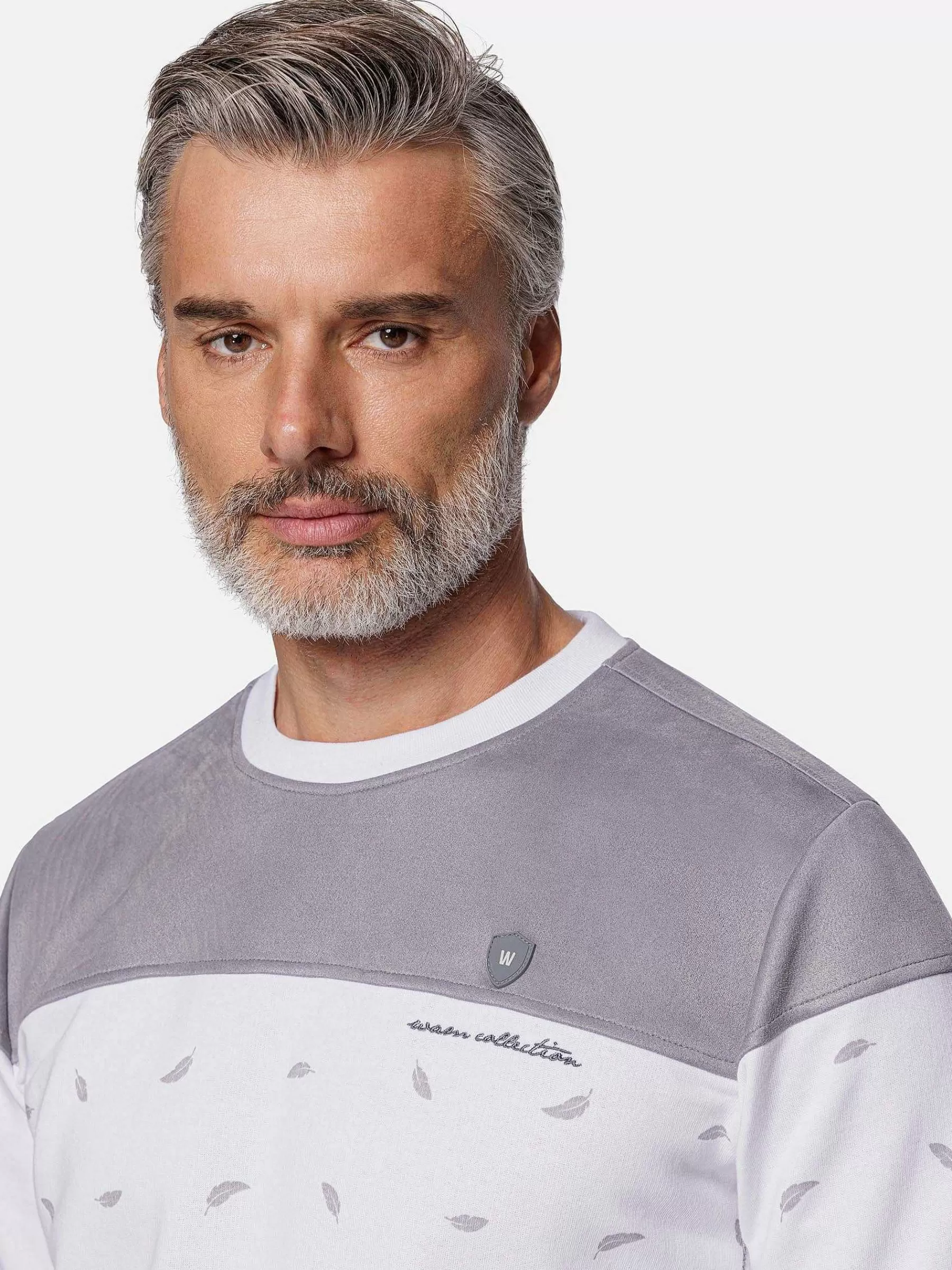 Wam Denim Sweaters<Mariner Ground Floral White Grey Sweater