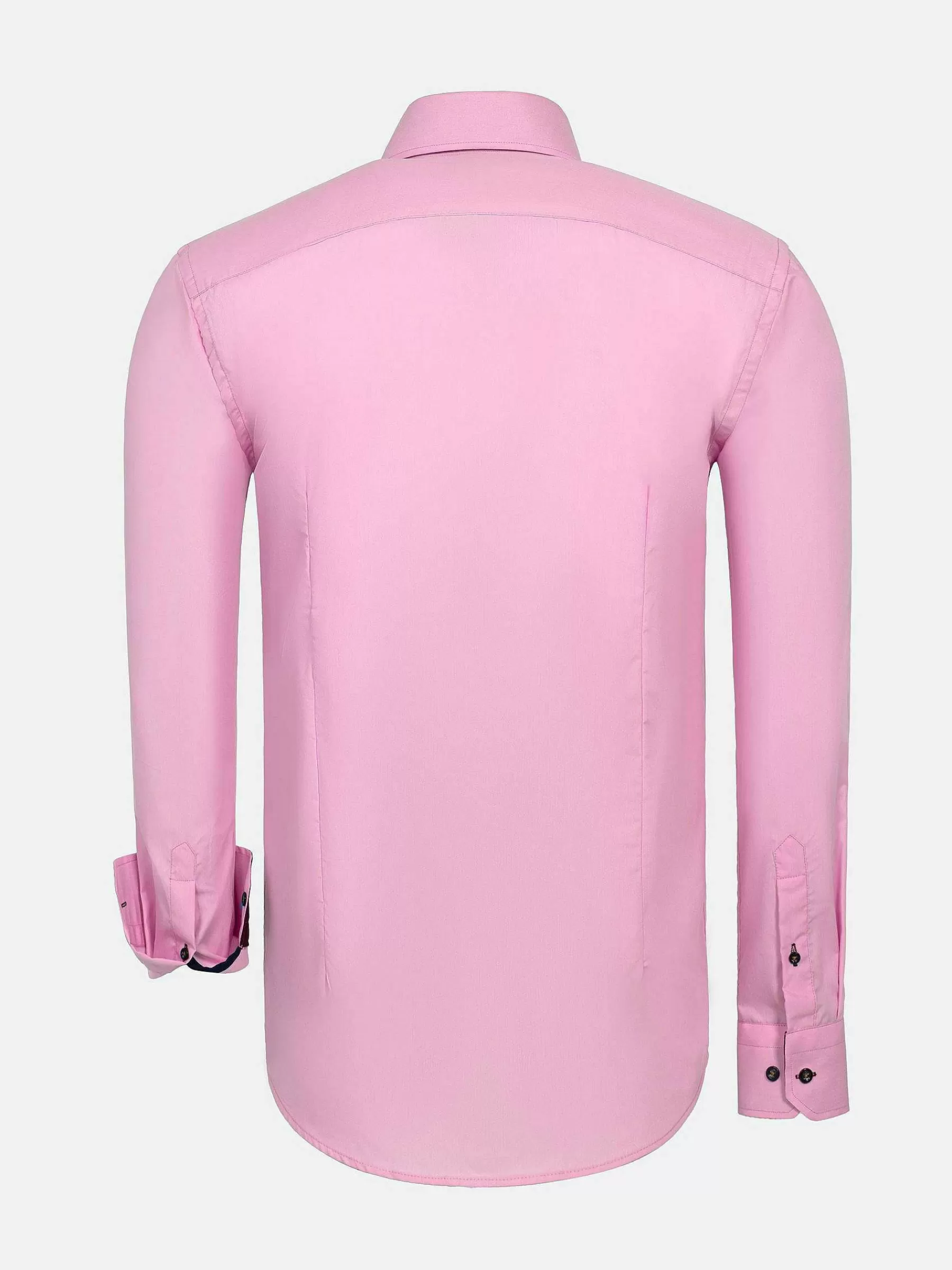 Wam Denim Overhemd Lange Mouwen<Metz Solid Pink Overhemd Lange Mouw