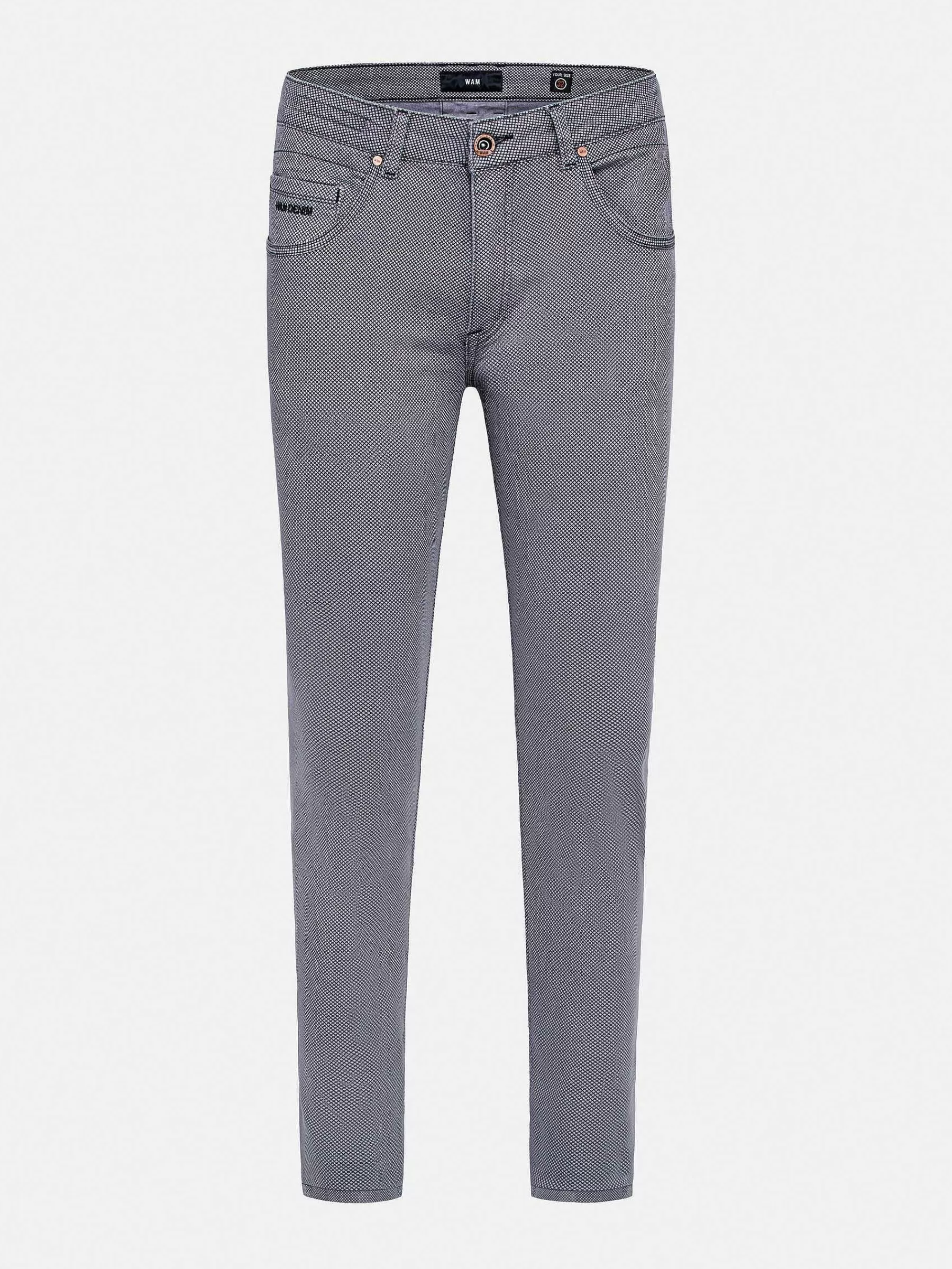Wam Denim Jeans<Moraine Mini Check Anthracite Jeans